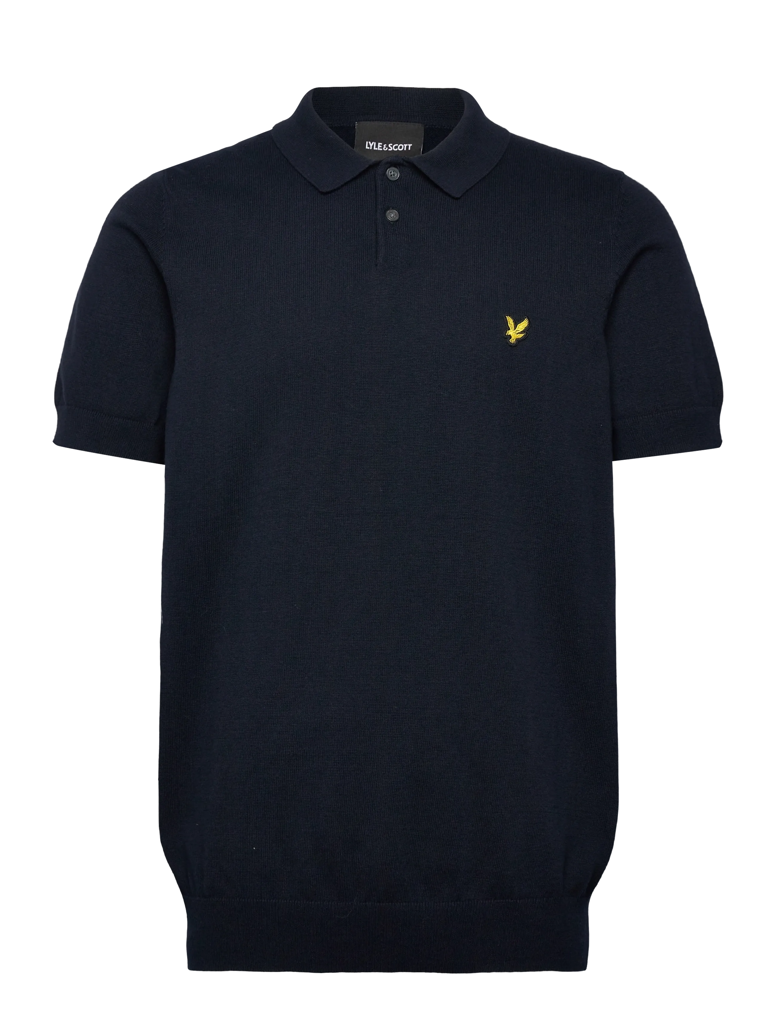 Lyle & Scott Cotton Short Sleeve Knitted Polo - Nyheter - Z271 DARK NAVY / navy