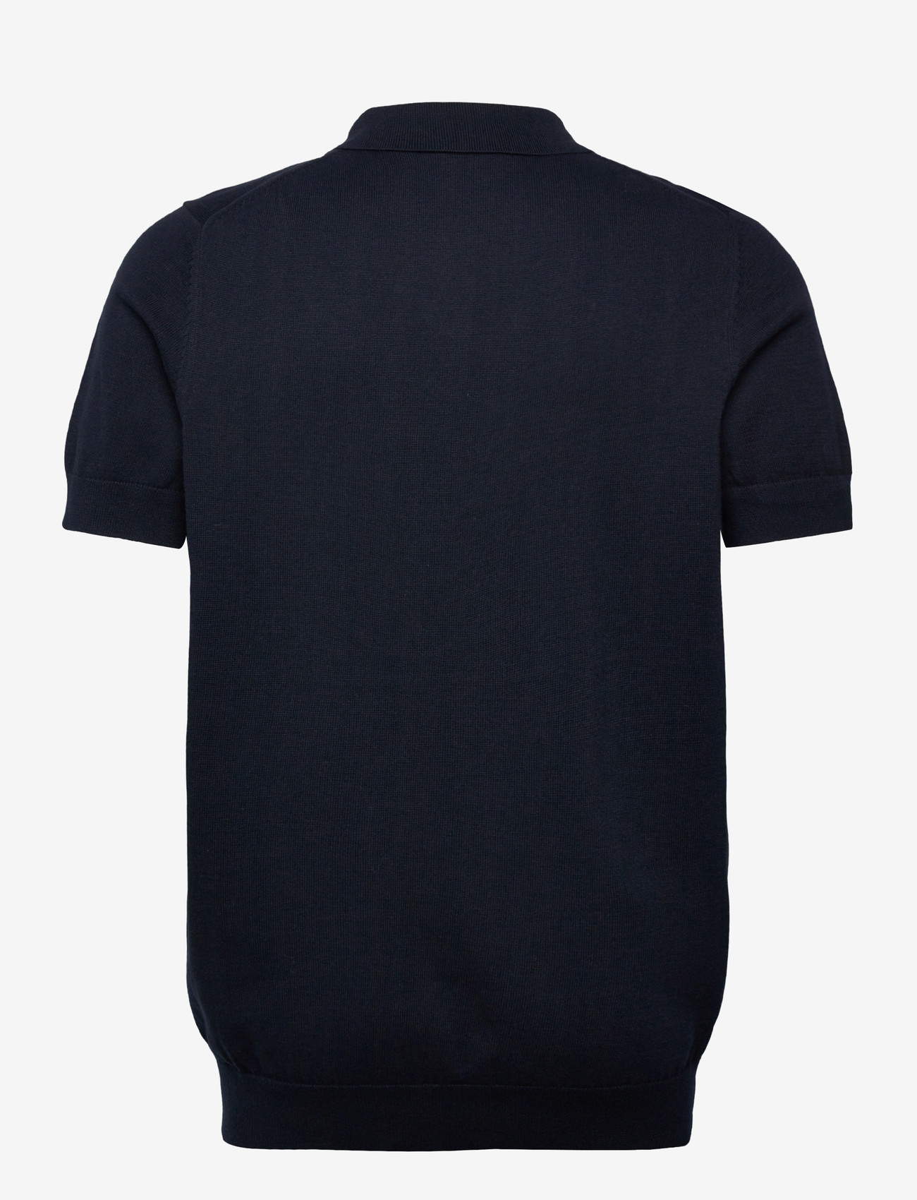 Lyle & Scott - Cotton Short Sleeve Knitted Polo - pikkade varrukatega polod - z271 dark navy - 2