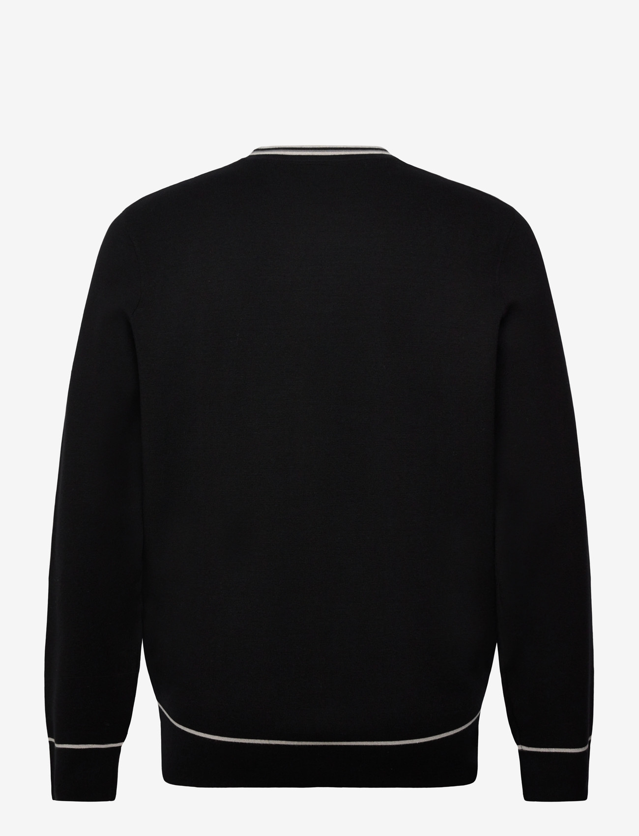 Lyle & Scott - Tipped Knitted Crew Neck Jumper - rundhals - z865 jet black - 1
