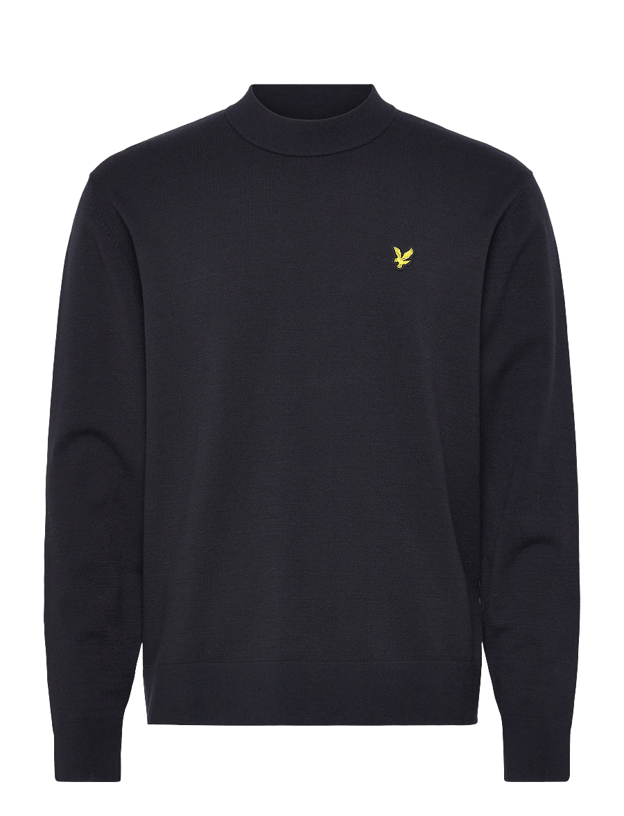 Lyle & Scott - Relaxed Mock Neck Jumper - rundhalsad - z271 dark navy - 1