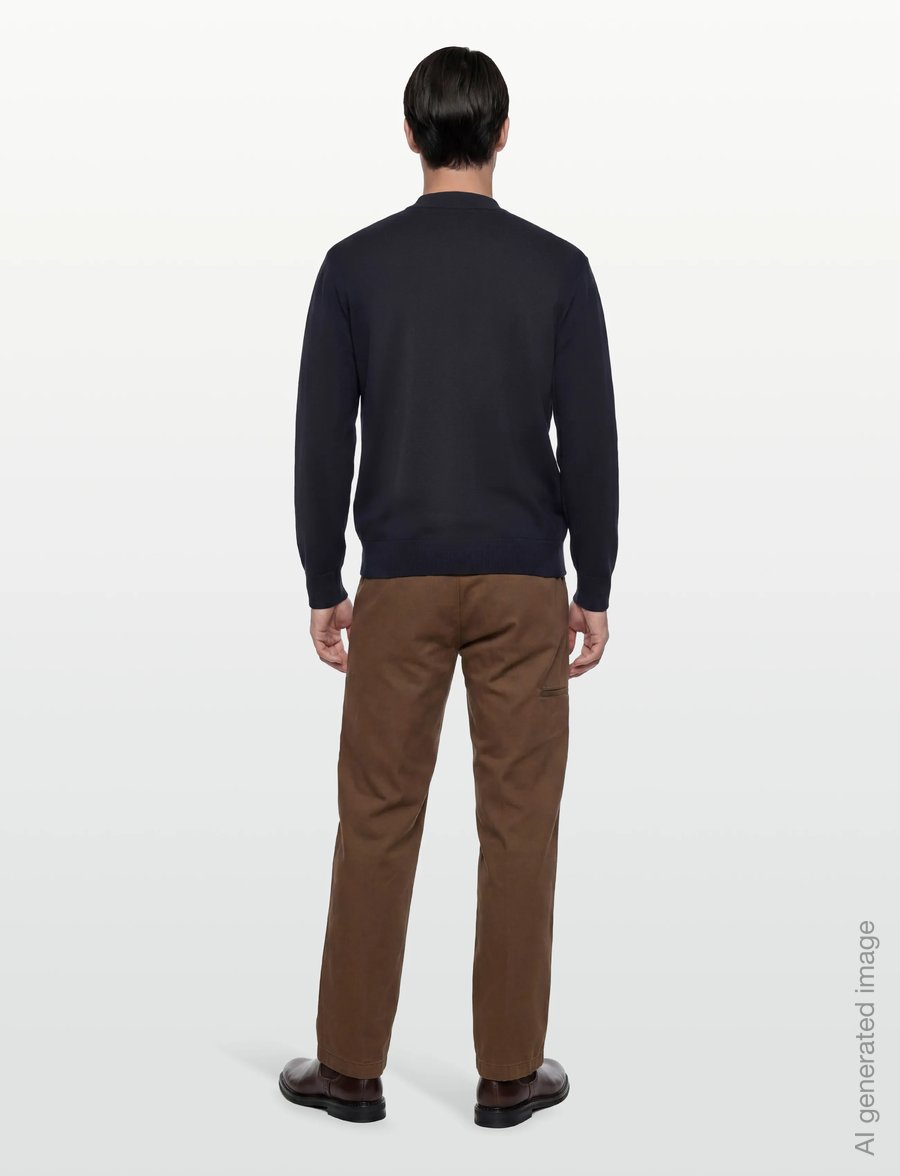 Lyle & Scott - Relaxed Mock Neck Jumper - rundhalsad - z271 dark navy - 4