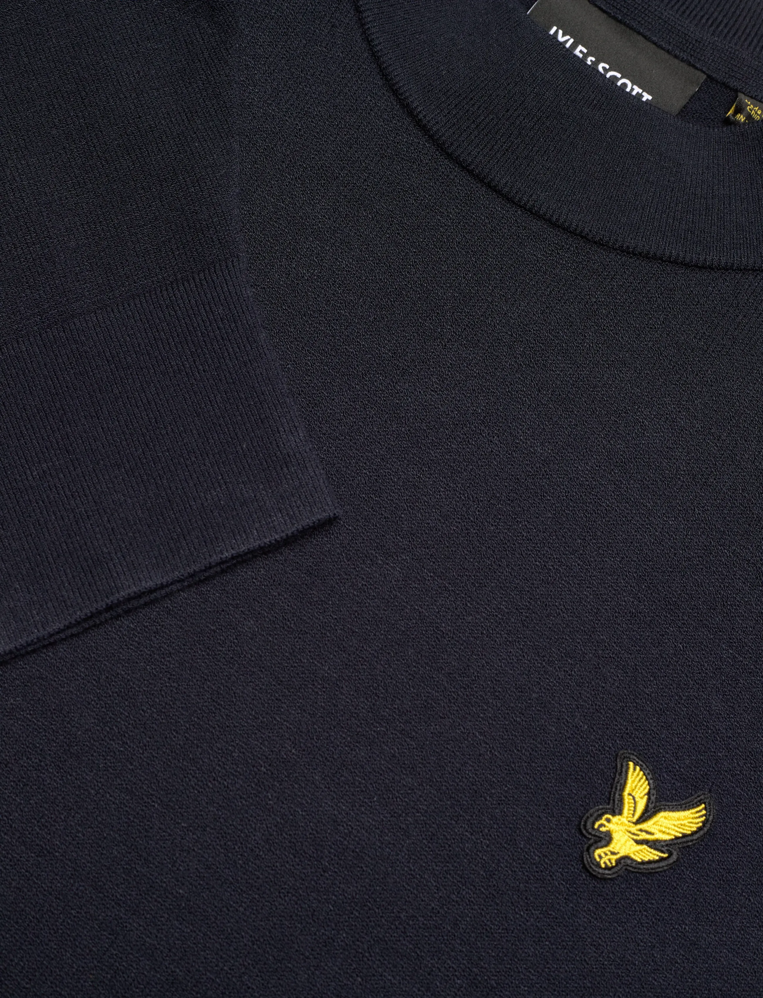 Lyle & Scott - Relaxed Mock Neck Jumper - kudumid - z271 dark navy - 5