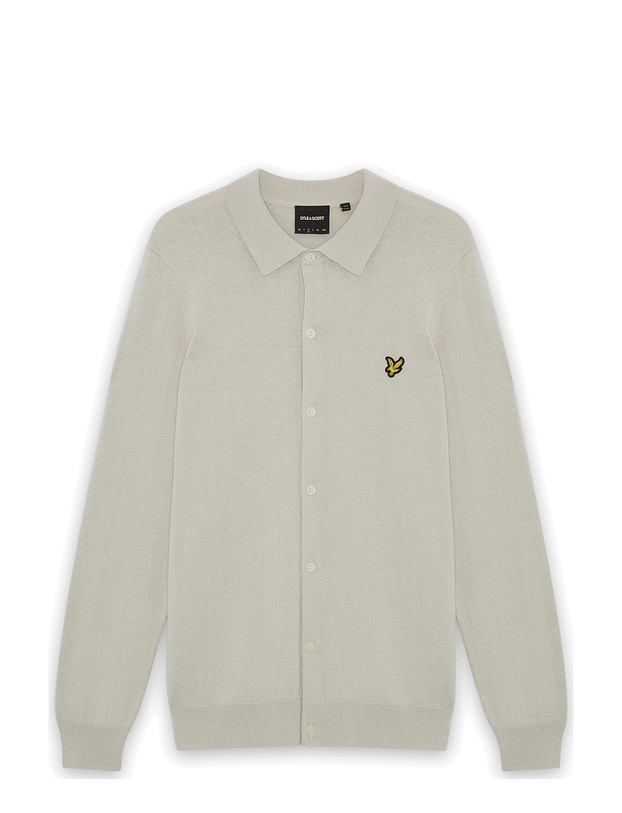 Lyle & Scott - Cotton Merino Knitted Shirt - cove - 0