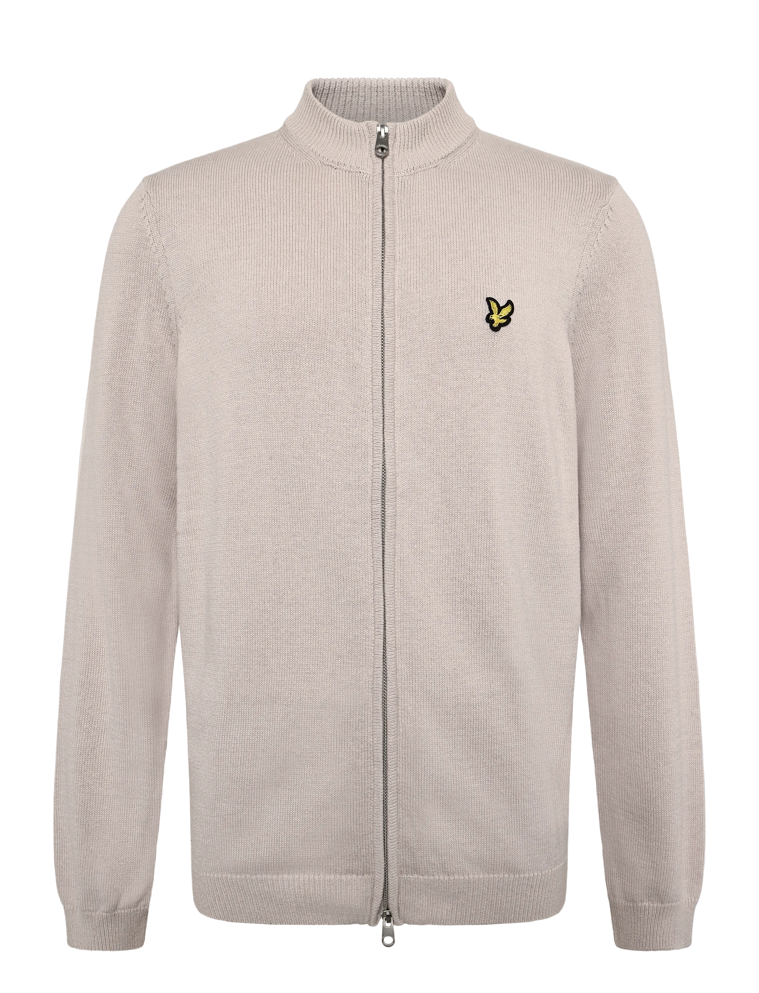 Lyle & Scott Relaxed Cotton Merino Full Zip Jumper - Pullover mit durchgehendem Reißverschluss - COVE / grey