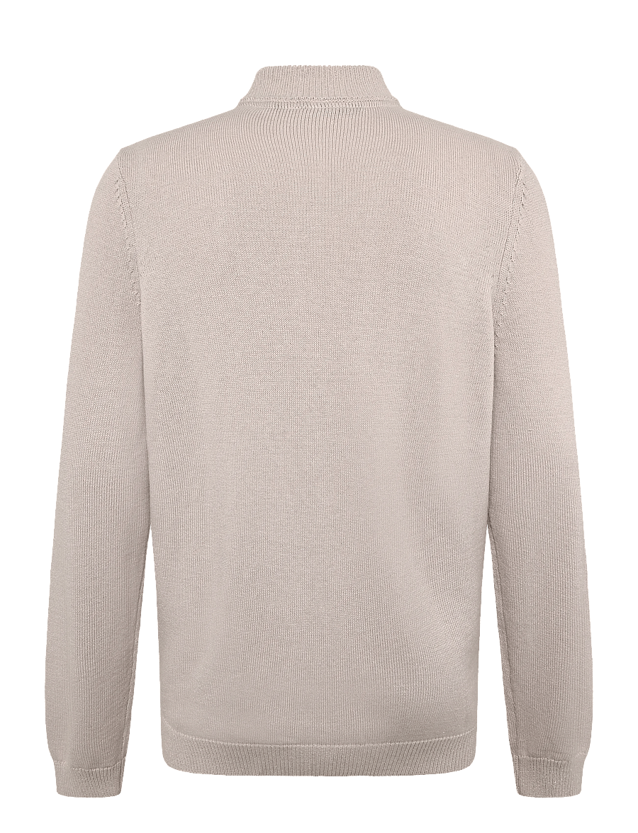 Lyle & Scott - Relaxed Cotton Merino Full Zip Jumper - full zip tröjor - cove - 1