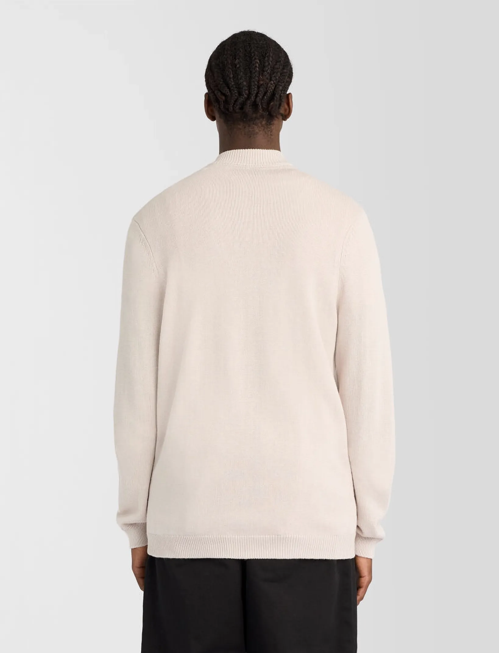 Lyle & Scott - Relaxed Cotton Merino Full Zip Jumper - full zip tröjor - cove - 3