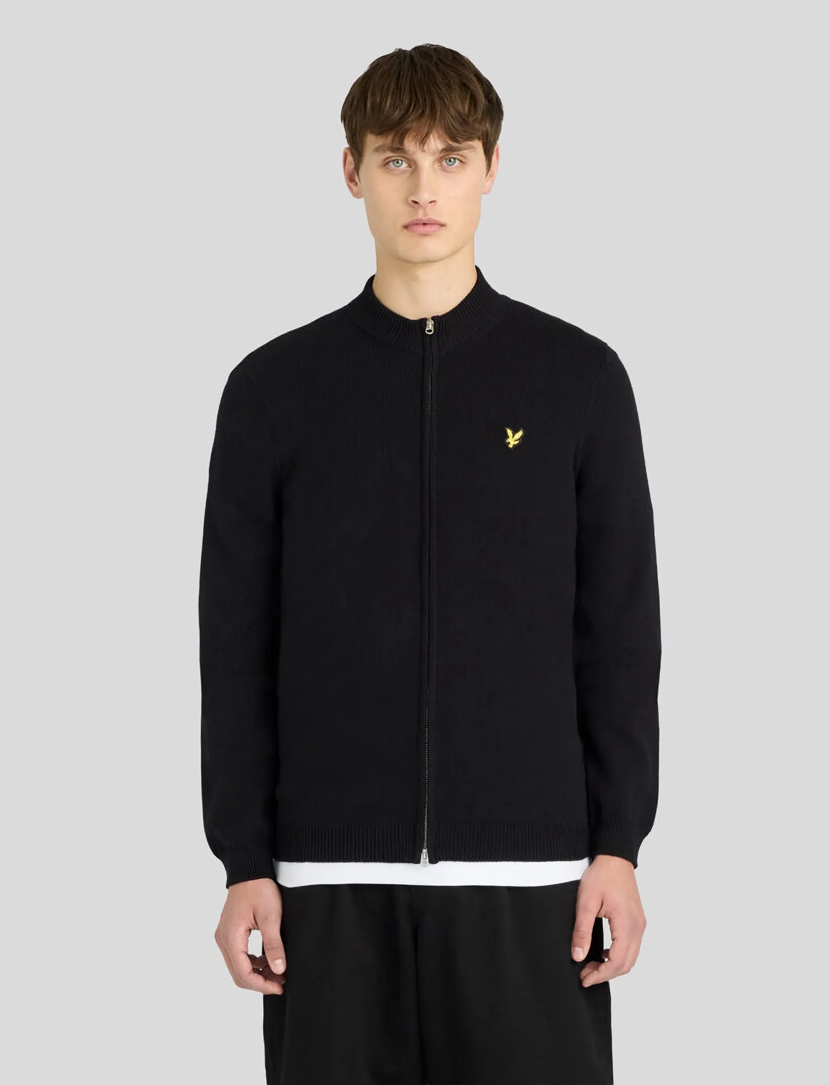 Relaxed Cotton Merino Full Zip Jumper