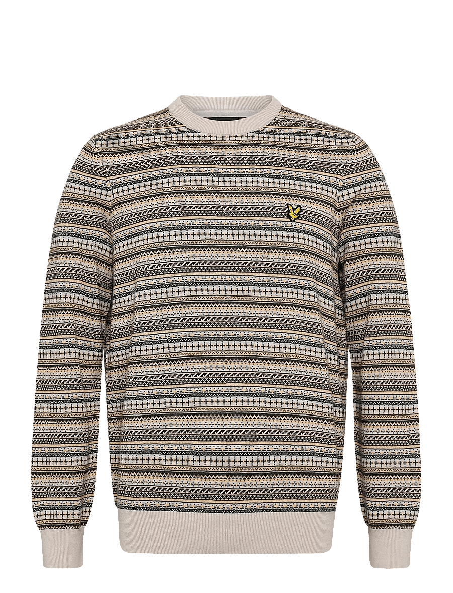 Lyle & Scott - Fairisle Crew Neck Jumper - rundhals - cove - 0