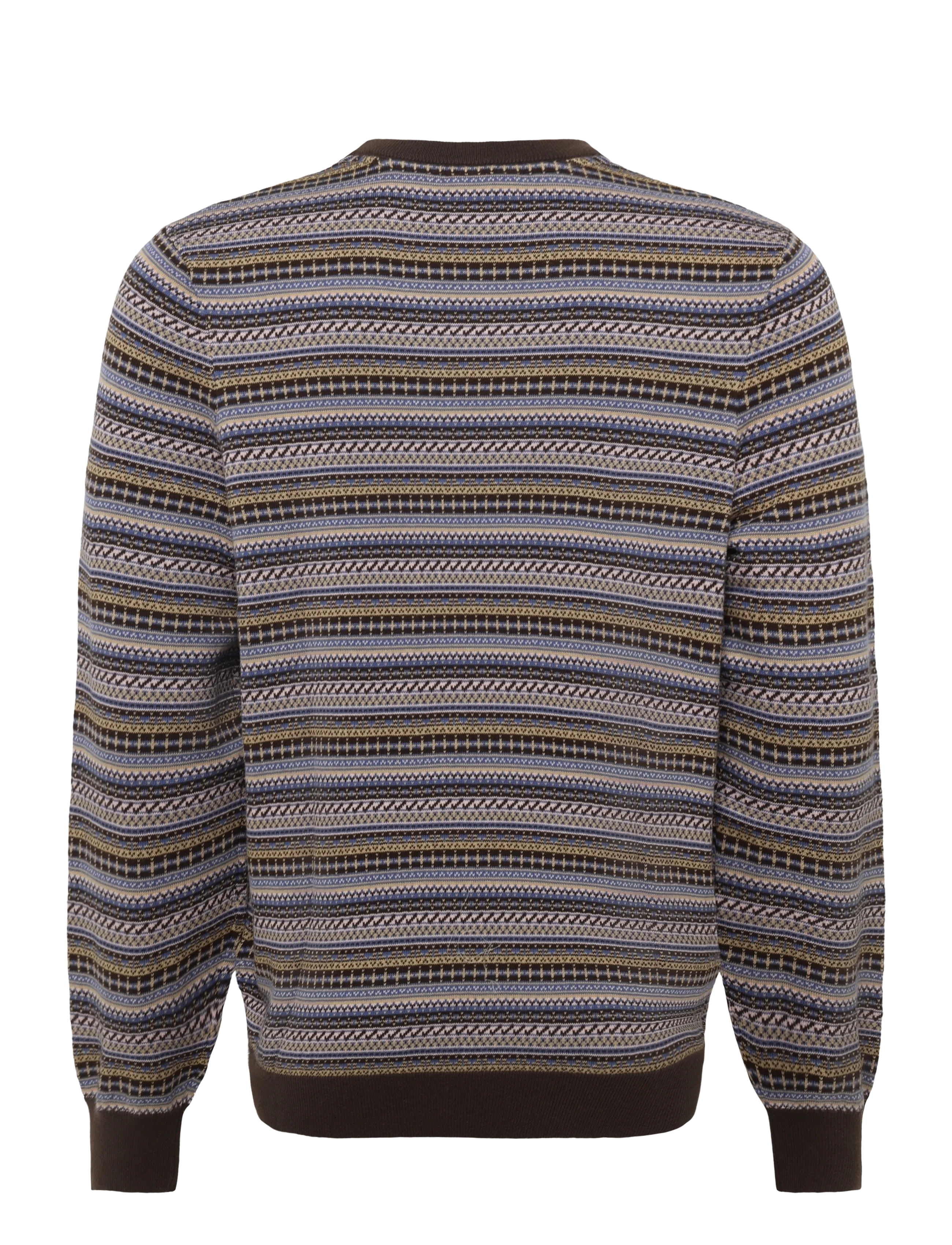Lyle & Scott - Fairisle Crew Neck Jumper - rundhalsad - ebony - 1