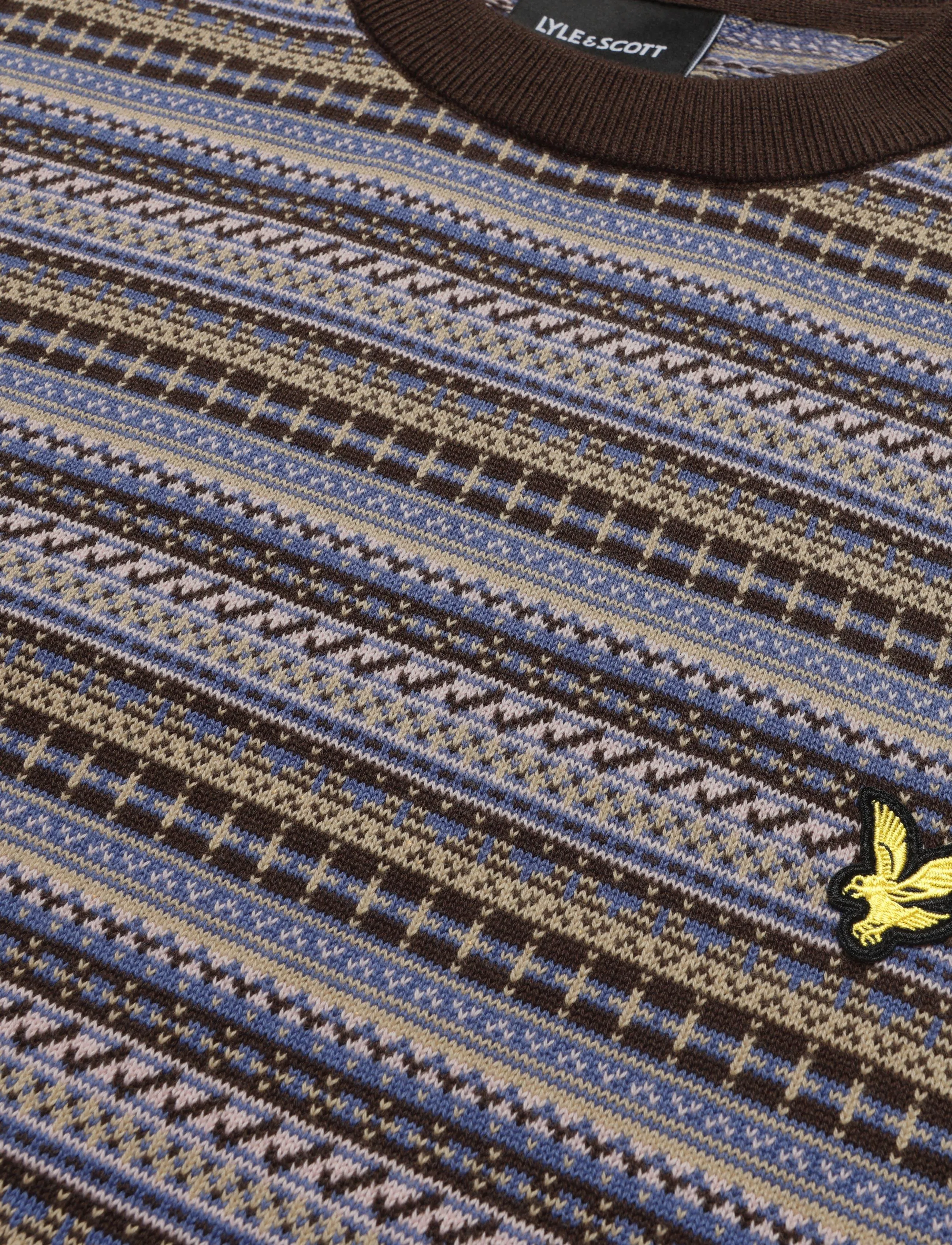 Lyle & Scott - Fairisle Crew Neck Jumper - rundhalsad - ebony - 2