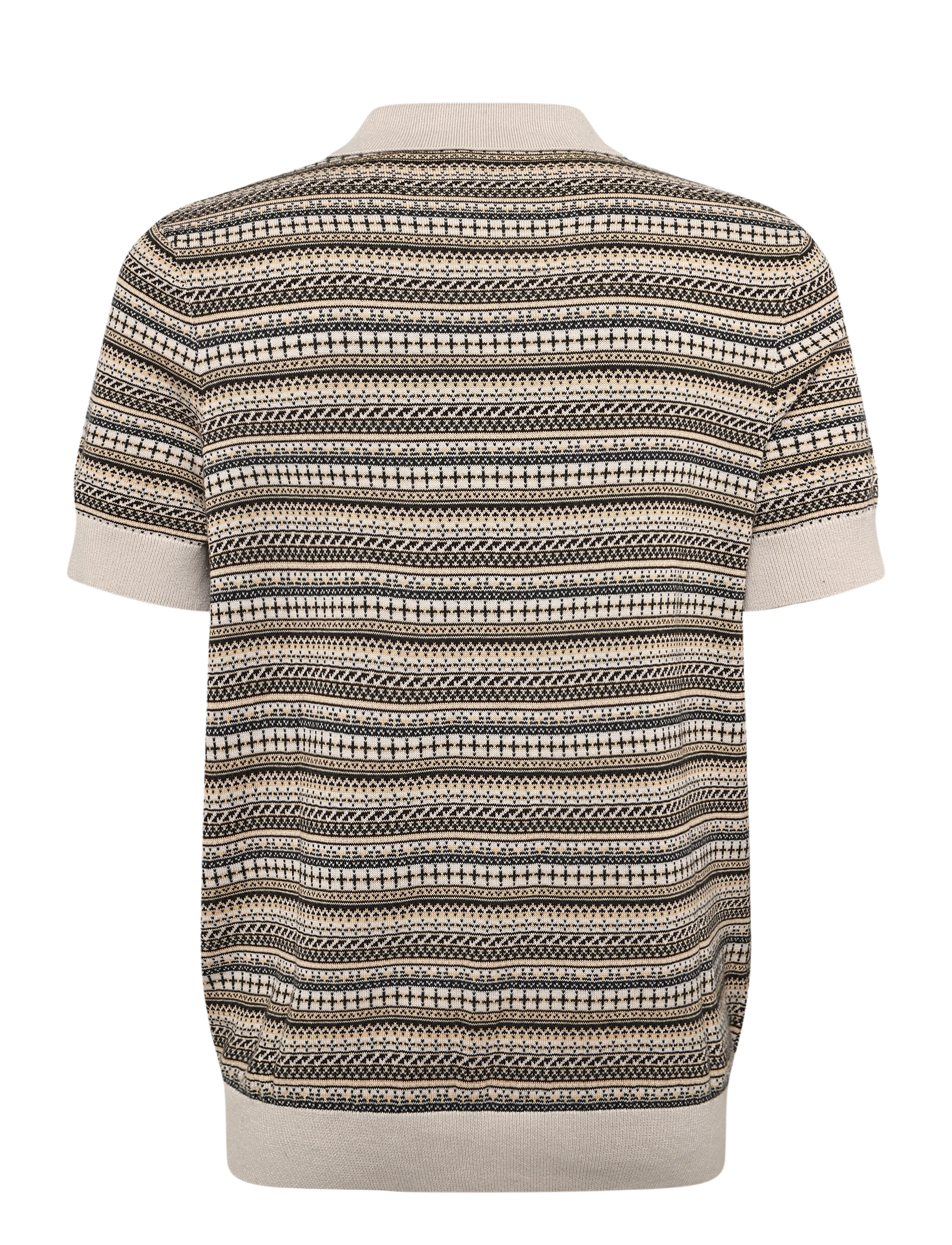 Lyle & Scott - Fairisle Short Sleeve Polo - stickade pikéer - cove - 1