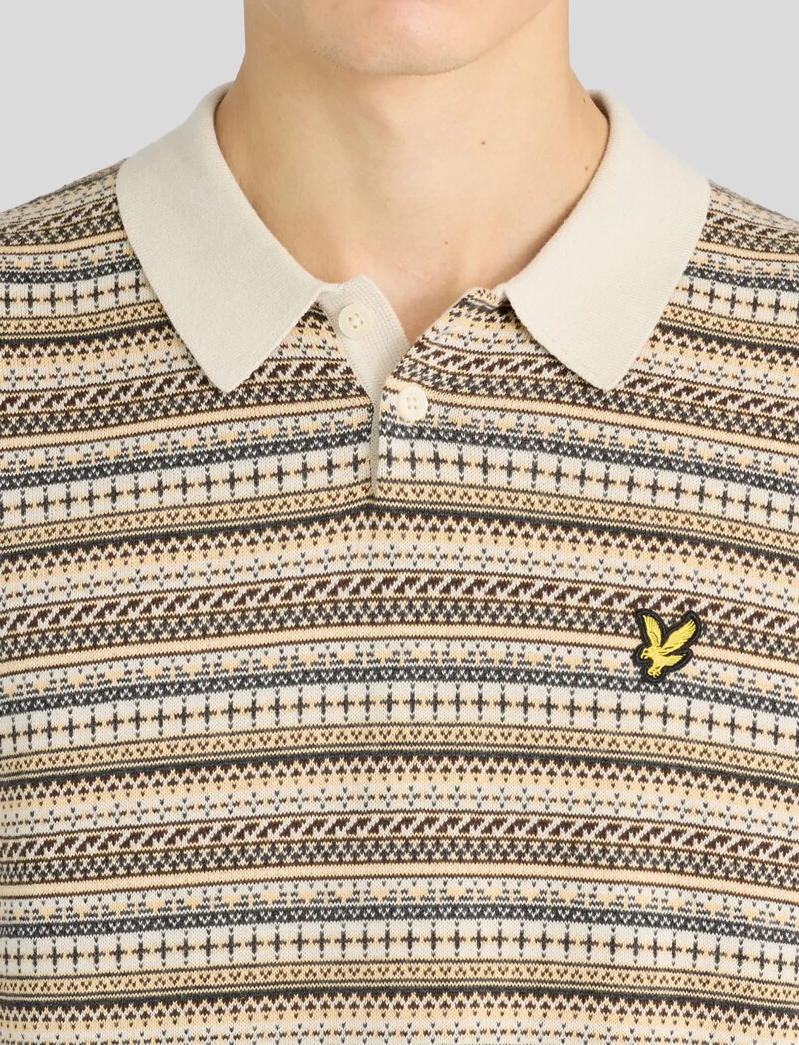 Fairisle Short Sleeve Polo 4