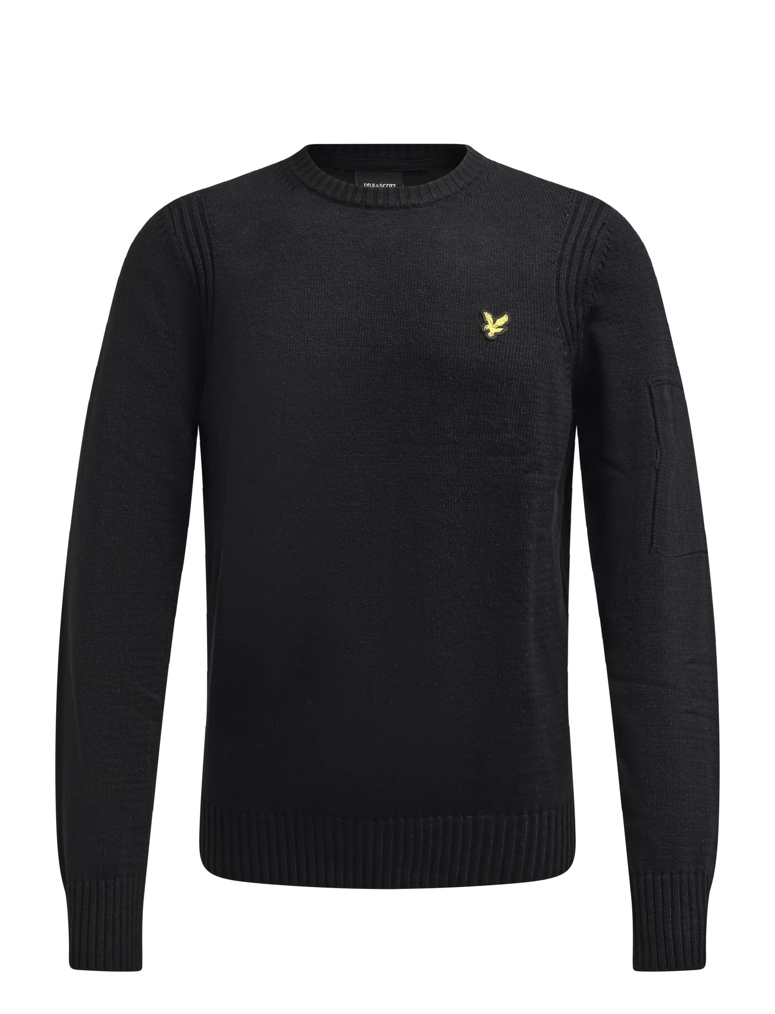 Rib Insert Crew Neck Jumper