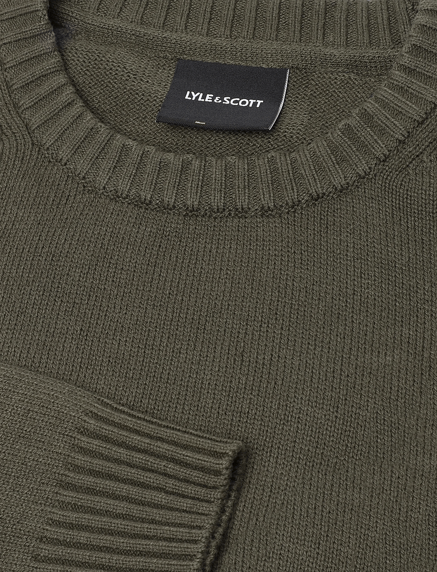 Lyle & Scott - Rib Insert Crew Neck Jumper - rundhals - true olive - 5