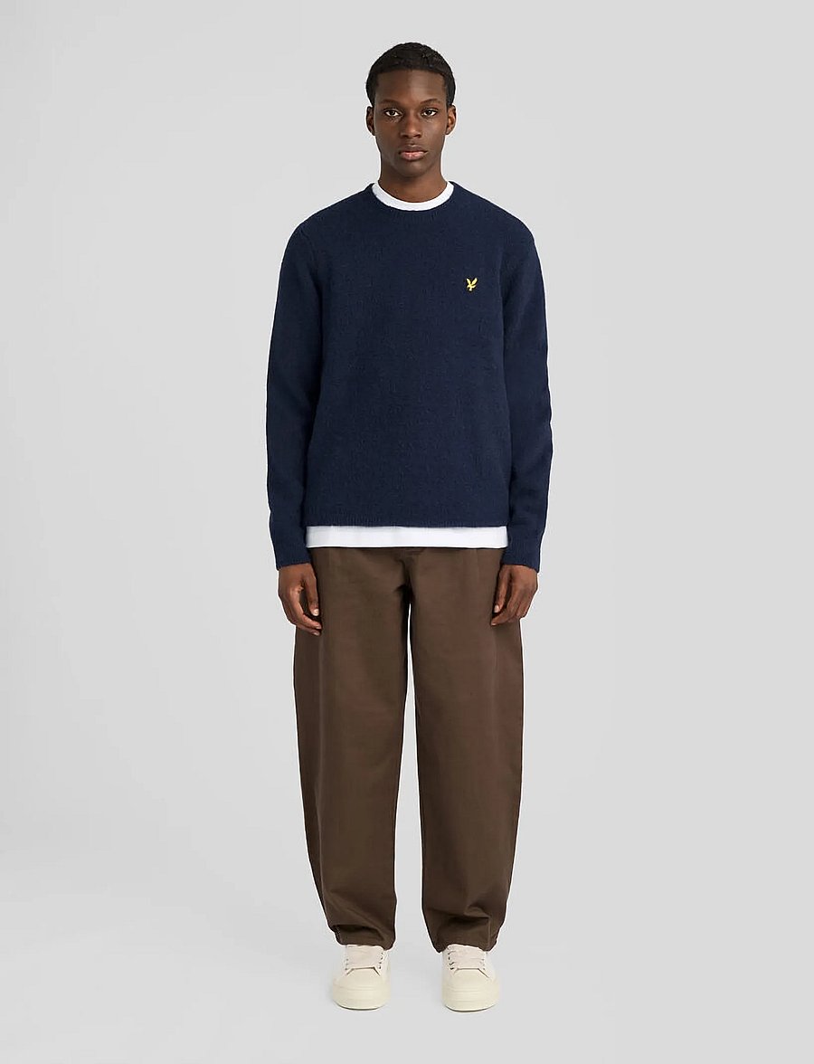 Lyle & Scott - Brushed Crew Neck Jumper - rund hals - dark navy - 3