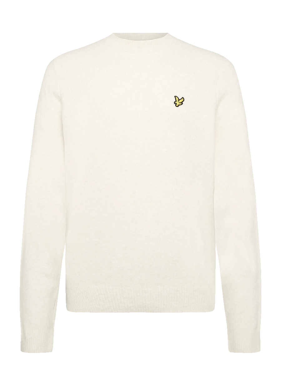 Lyle & Scott - Brushed Crew Neck Jumper - rund hals - putty - 1