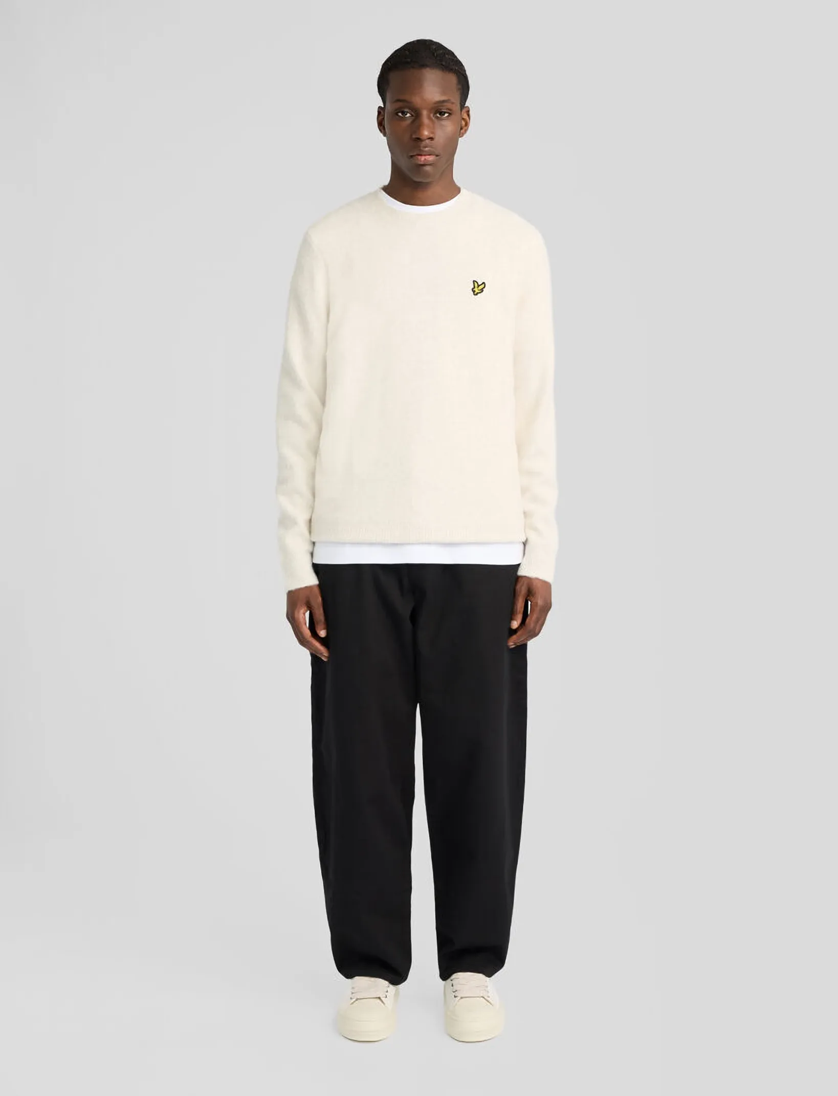 Lyle & Scott - Brushed Crew Neck Jumper - rundhals - putty - 3