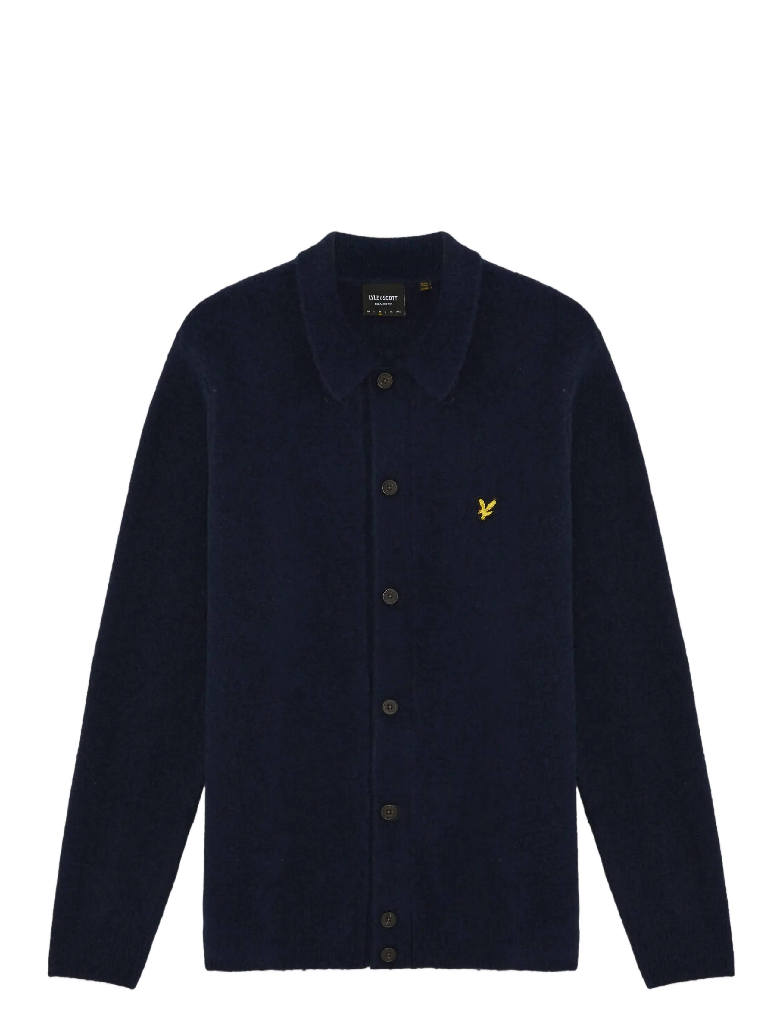 Lyle & Scott Brushed Knitted Shirt - Strickmode - DARK NAVY / navy