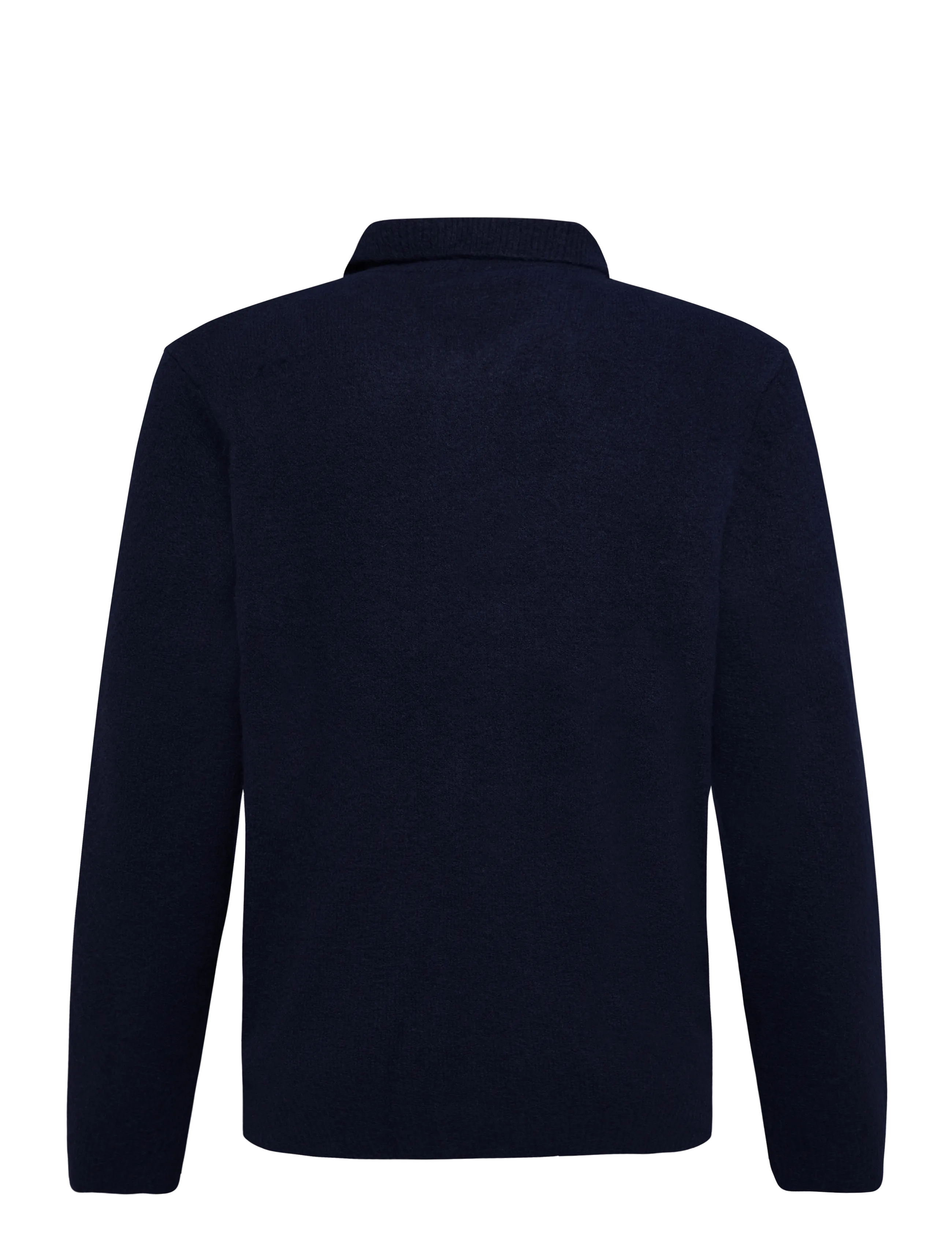 Lyle & Scott - Brushed Knitted Shirt - kardiganid - dark navy - 1