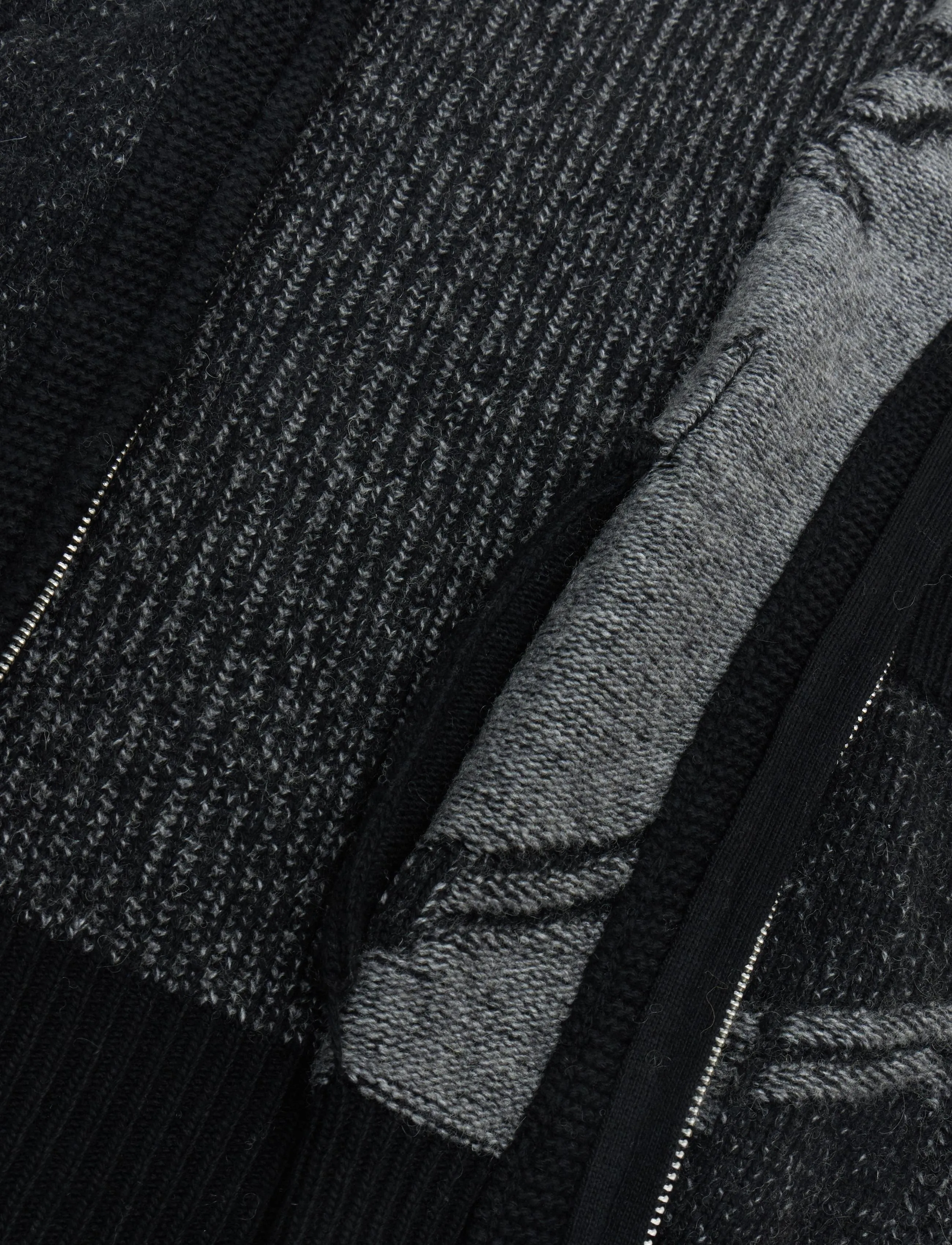 Lyle & Scott - Jacquard Full Zip Cardigan - odzież - jet black - 4