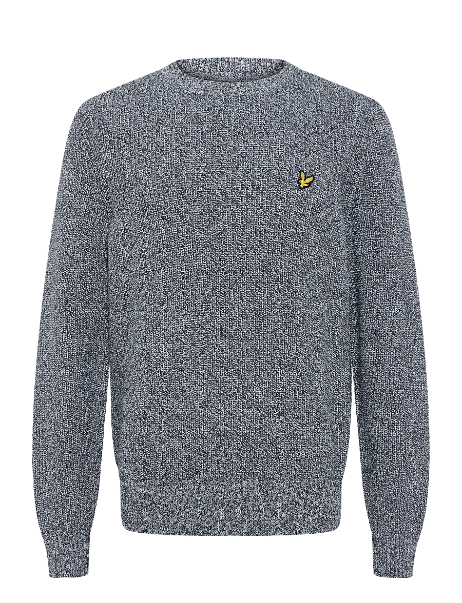 Lyle & Scott - Static Marl Crew Neck Jumper - rundhalsad - dark pepper marl - 0