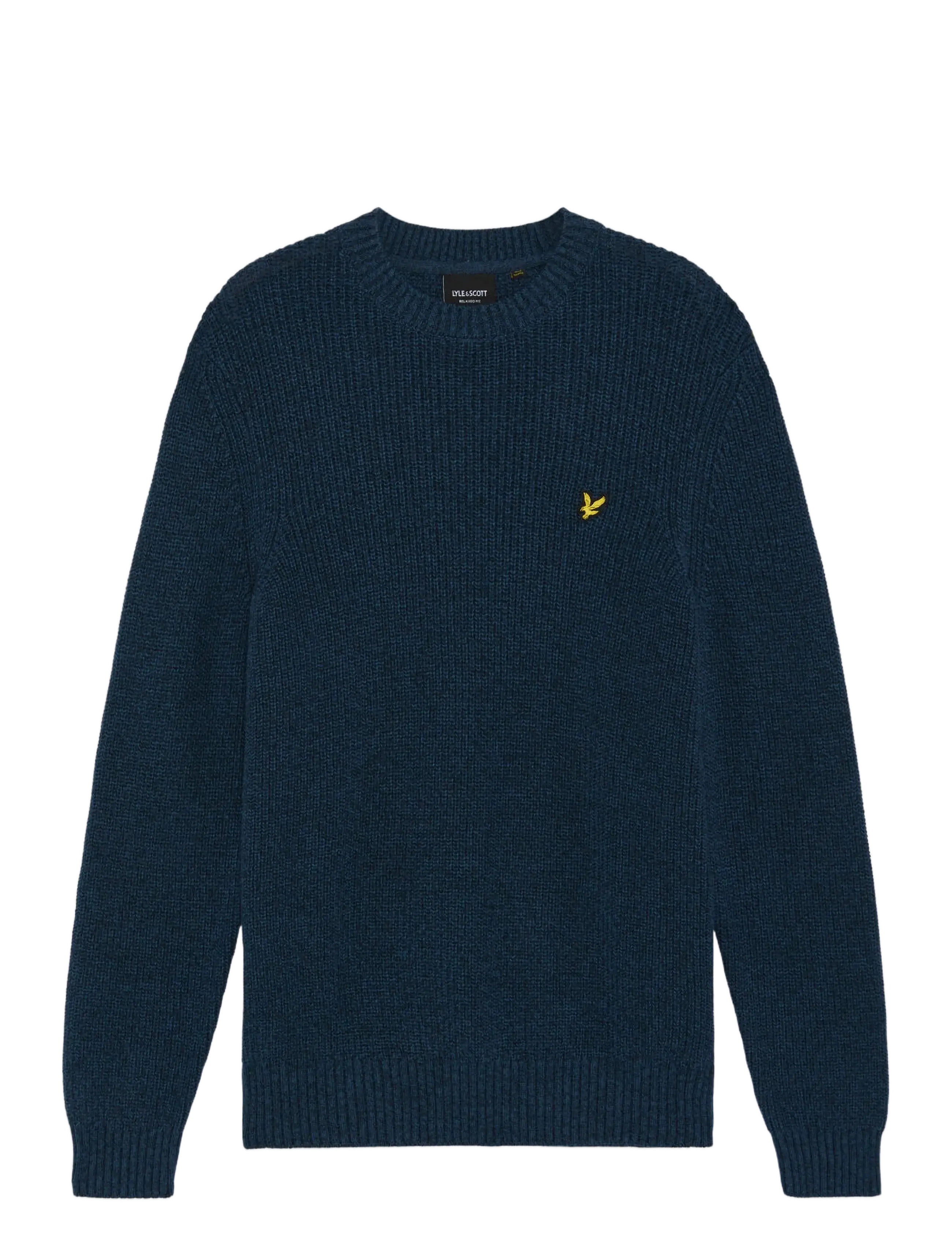Lyle & Scott Static Marl Crew Neck Jumper - Kleidung - NAVY PEPPER MARL / navy