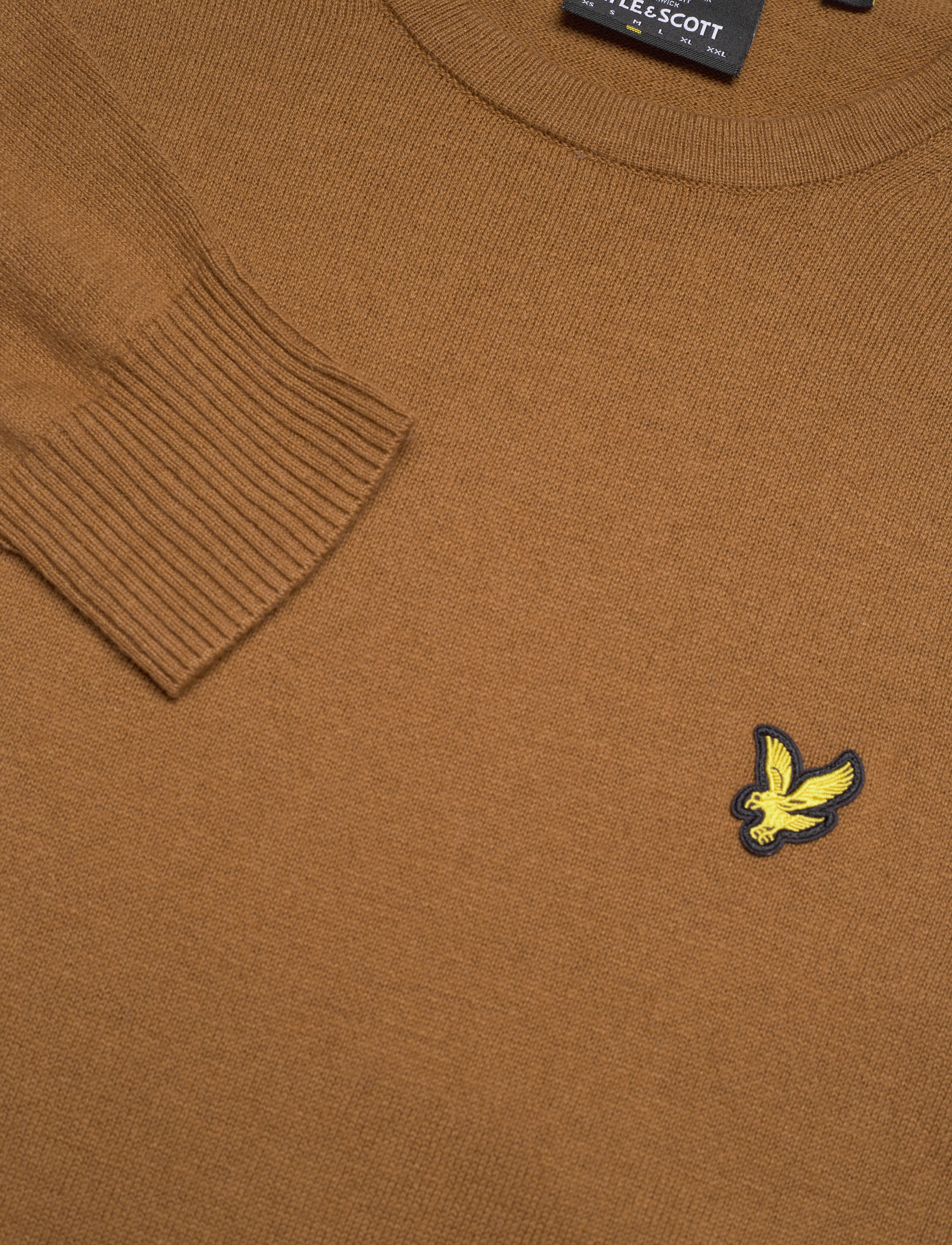 Lyle & Scott - Cotton Merino Crew Jumper - anniversary gold - 2