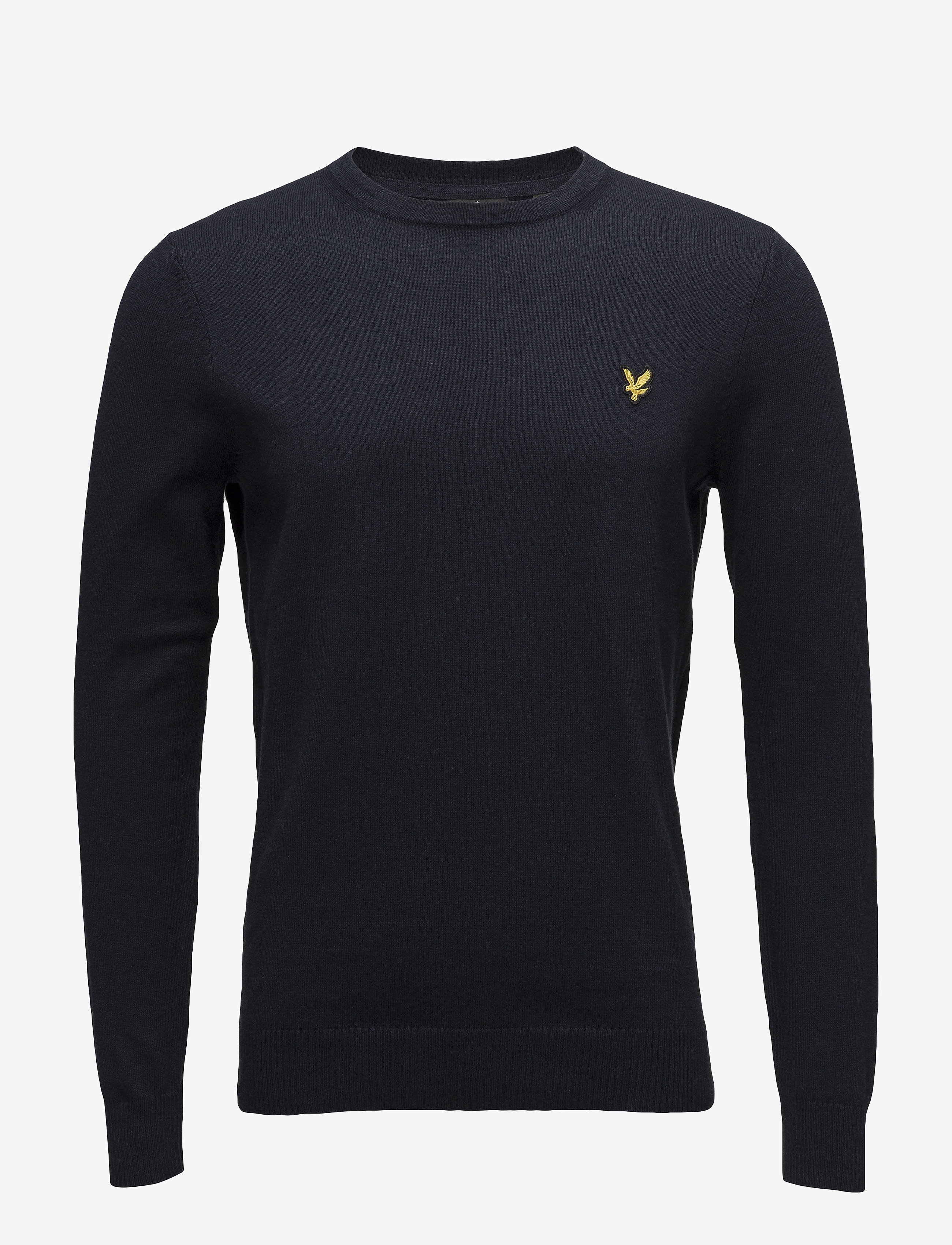 Cotton Merino Crew Jumper - DARK NAVY