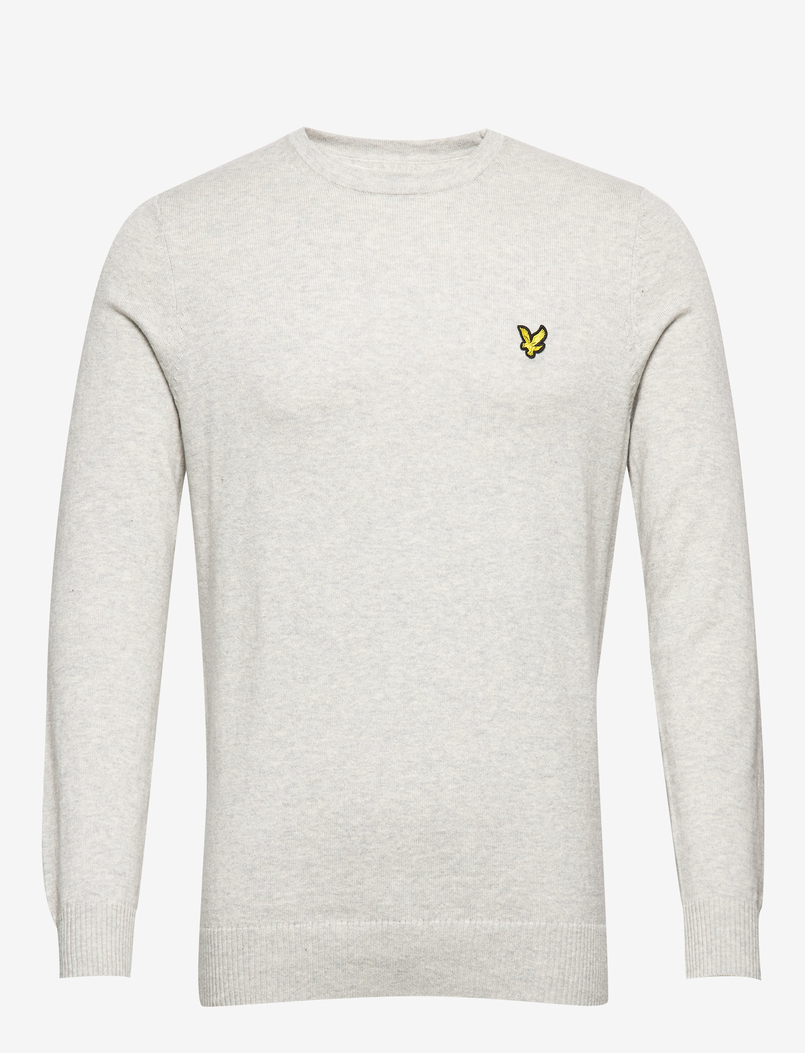 Lyle & Scott Cotton Merino Crew Jumper - Odzież - LIGHT GREY MARL / grey