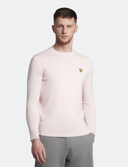 Lyle & Scott - Cotton Merino Crew Jumper - basic knitwear - light pink - 2