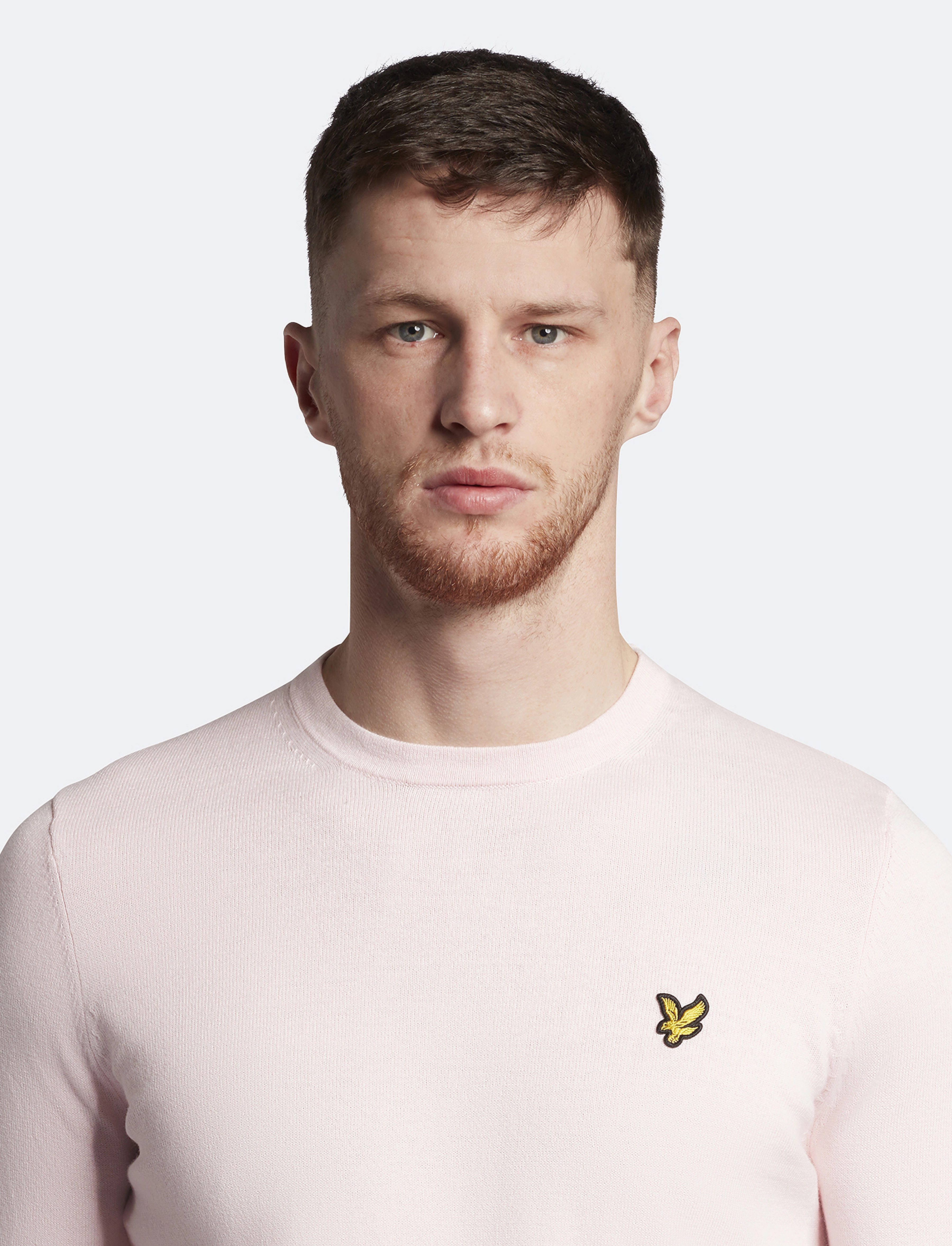 Lyle & Scott - Cotton Merino Crew Jumper - light pink - 5