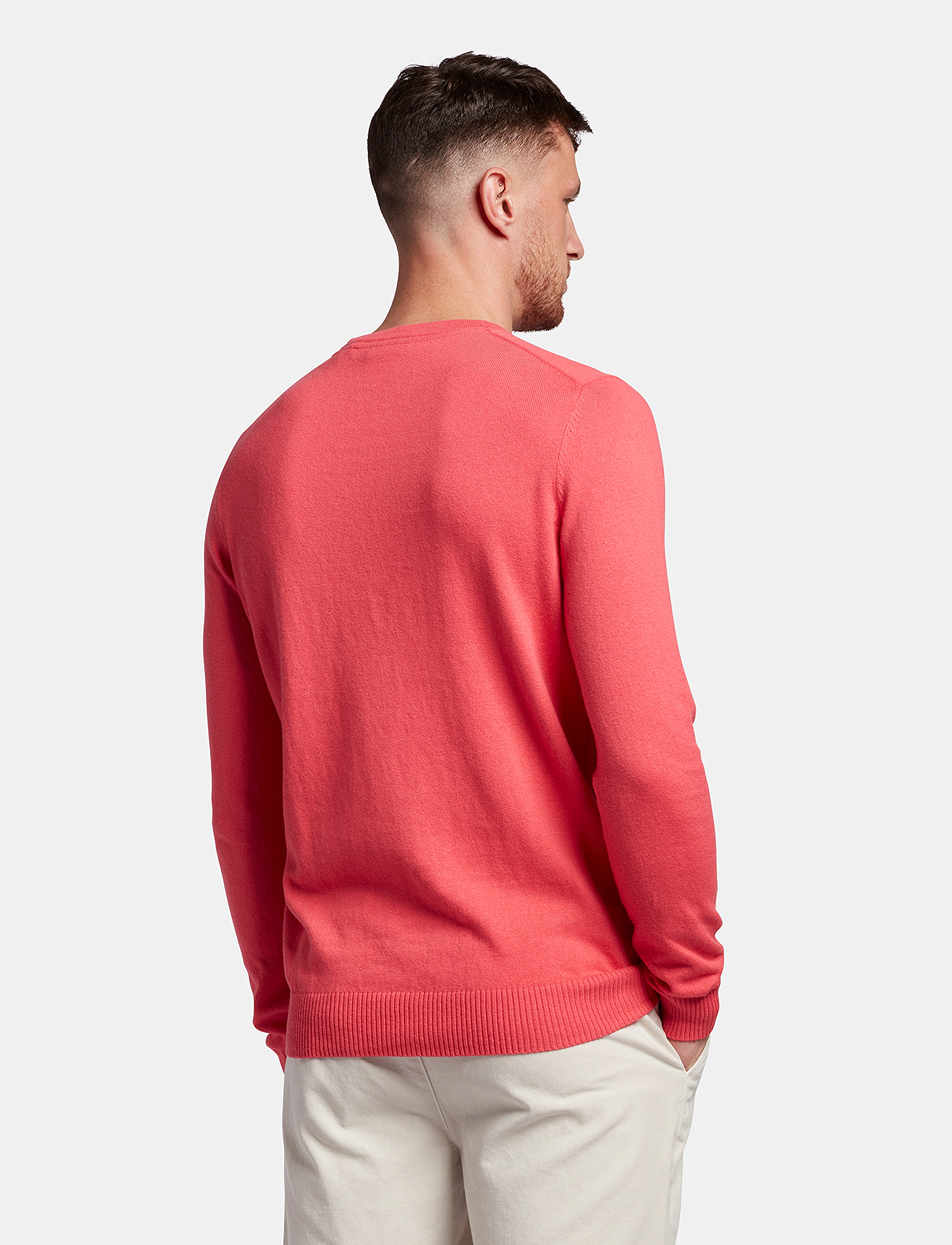 Lyle & Scott - Cotton Merino Crew Jumper - rosette - 4