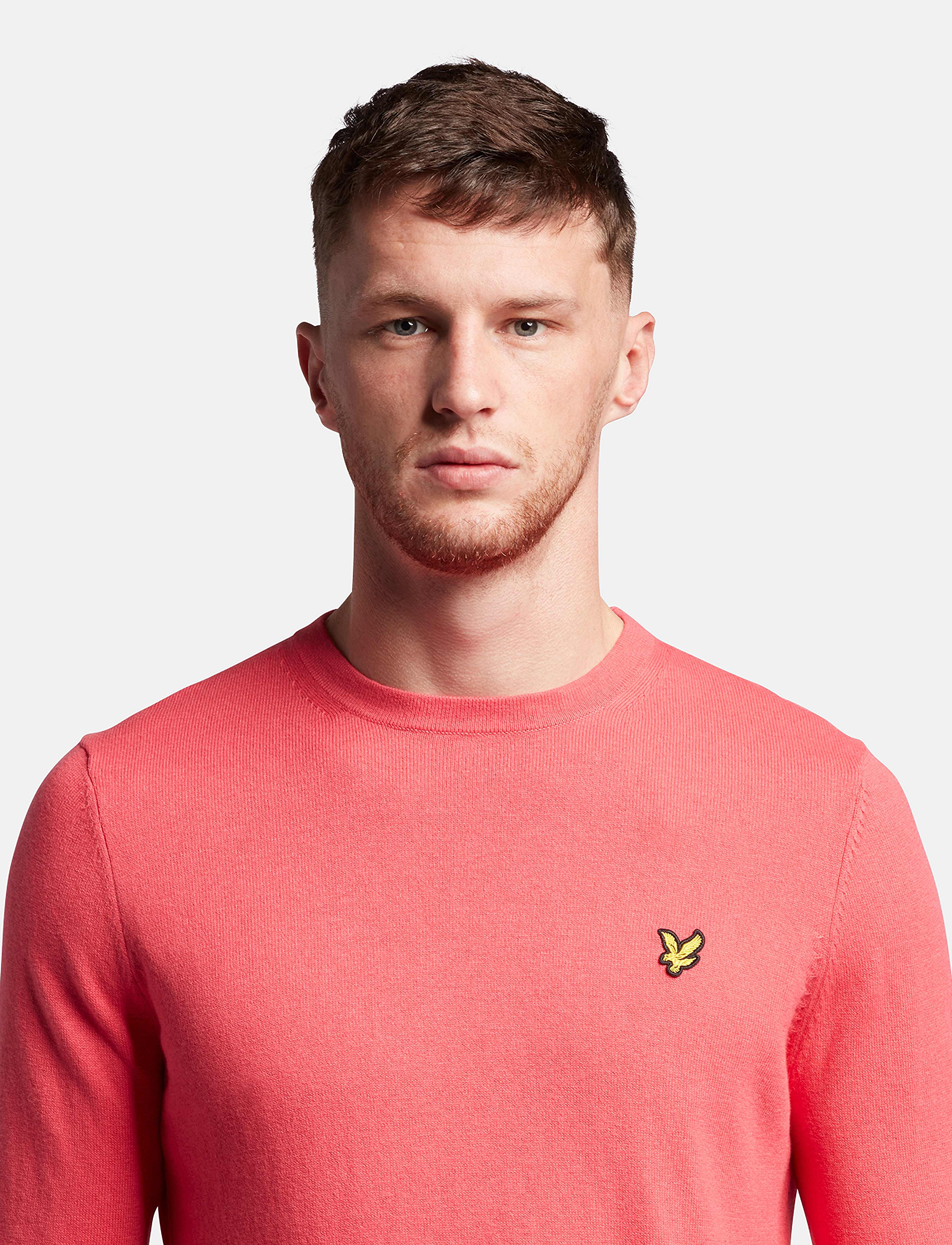Lyle & Scott - Cotton Merino Crew Jumper - rosette - 5