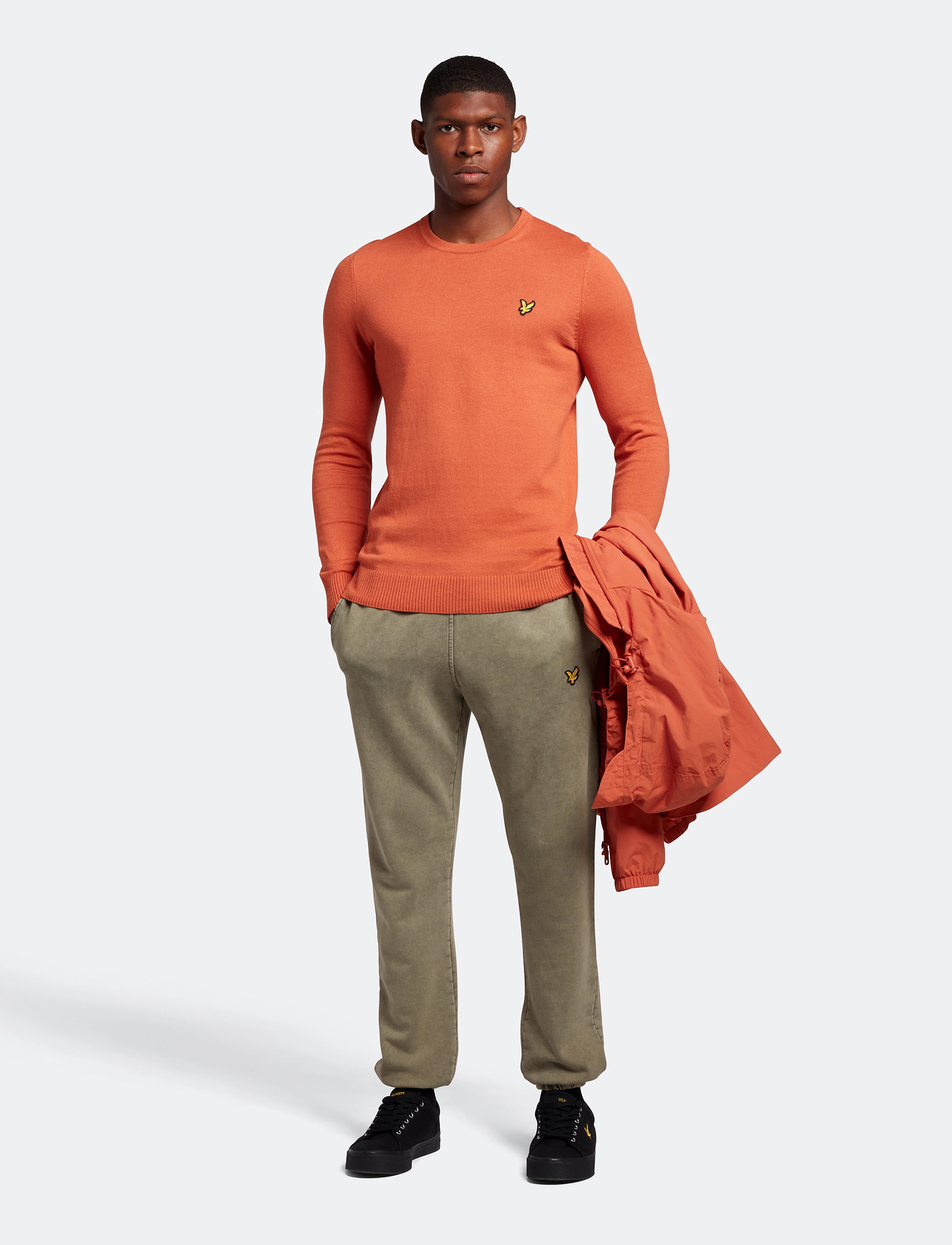 Lyle & Scott - Cotton Merino Crew Jumper - victory orange - 3