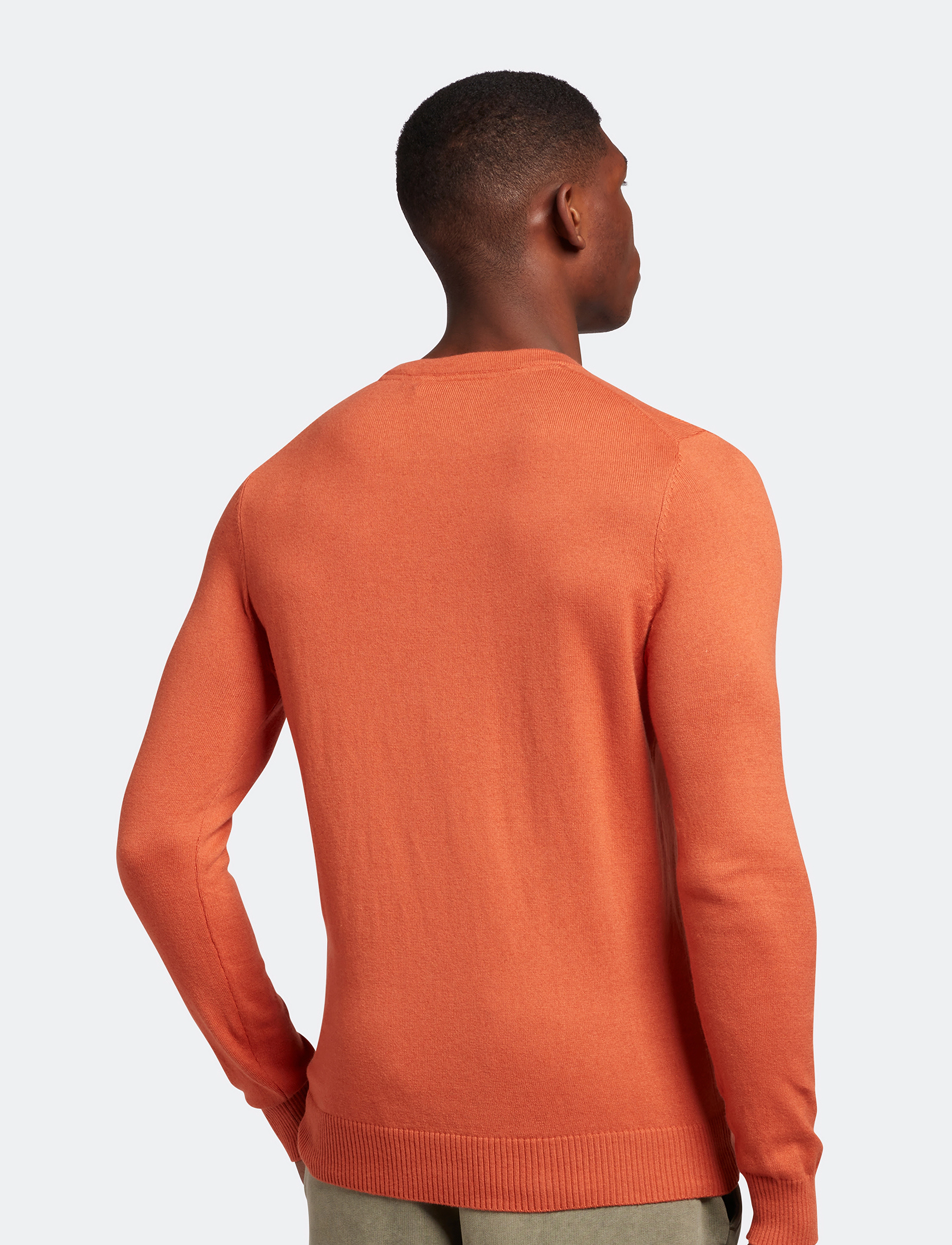 Lyle & Scott - Cotton Merino Crew Jumper - victory orange - 4