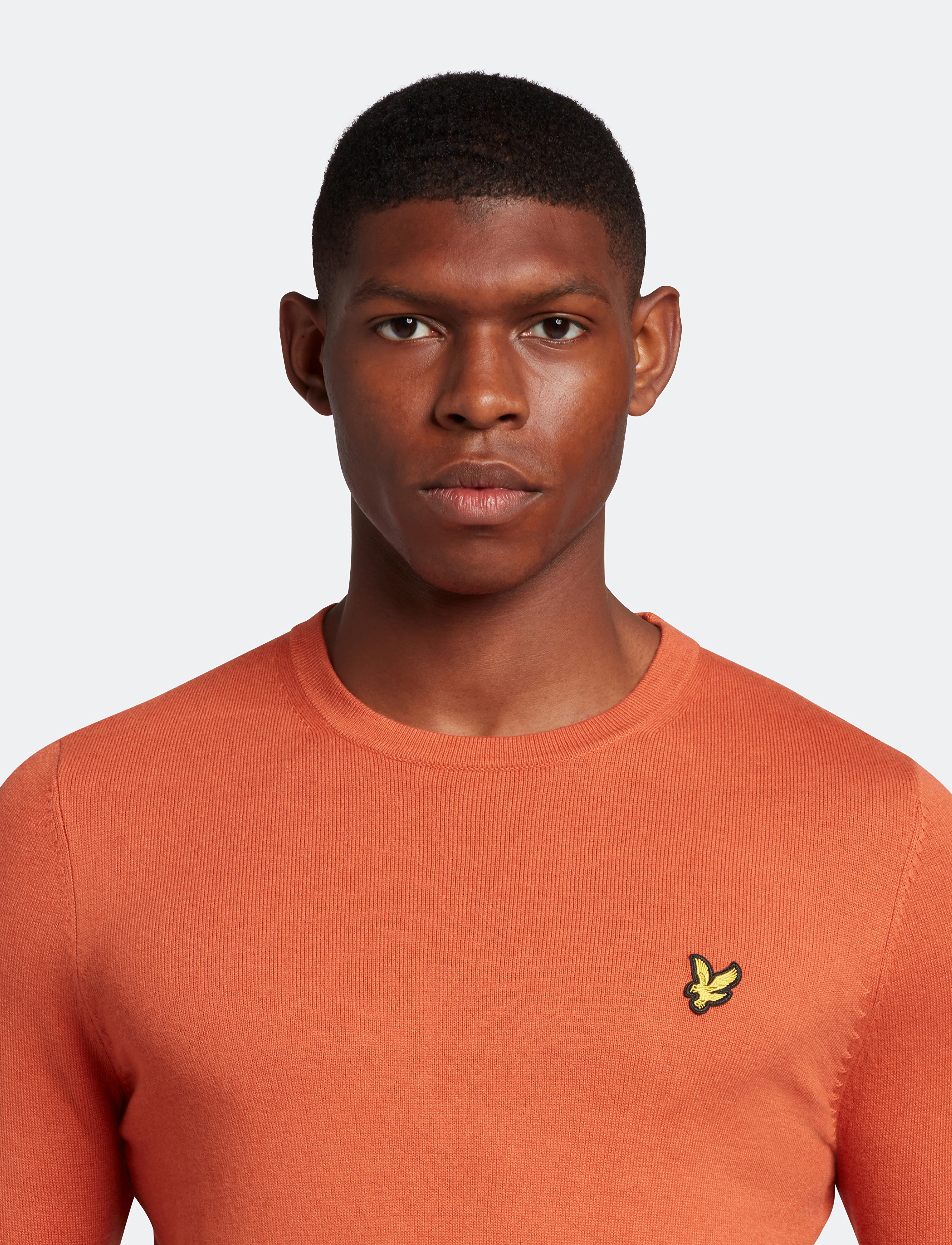 Lyle & Scott - Cotton Merino Crew Jumper - victory orange - 5