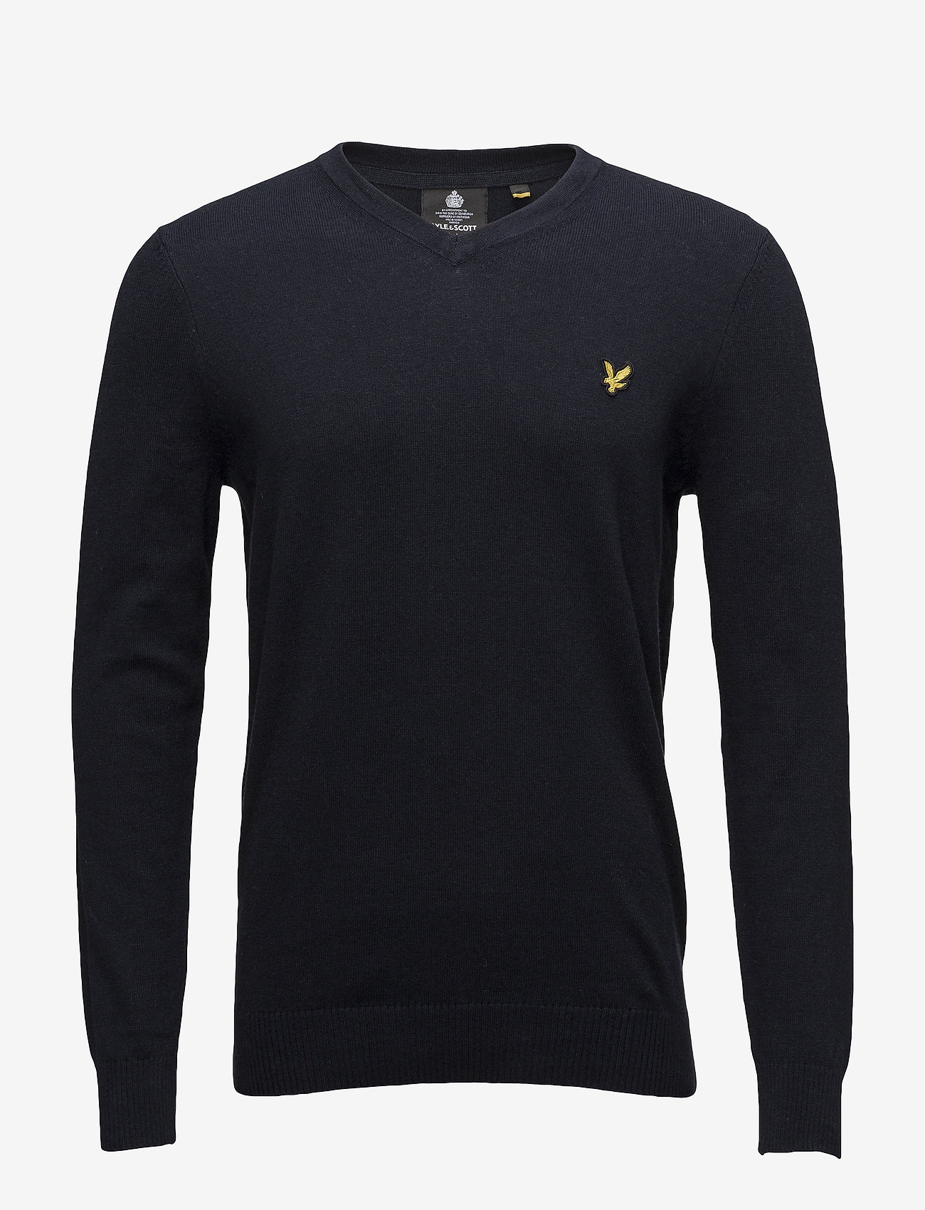 Lyle & Scott - Cotton Merino V Neck Jumper - v-hals - dark navy - 1