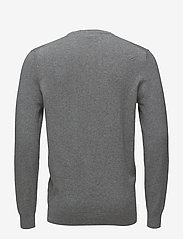 Lyle & Scott - Cotton Merino V Neck Jumper - megzti laisvalaikio drabužiai - mid grey marl - 1