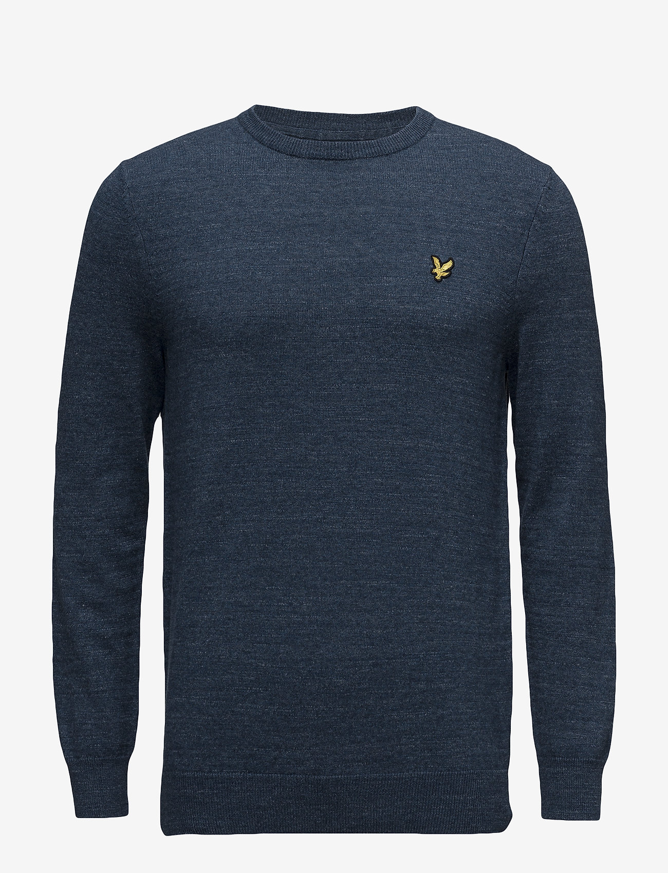 Lyle & Scott - Crew Neck Cotton Linen Jumper - dark navy marl - 0