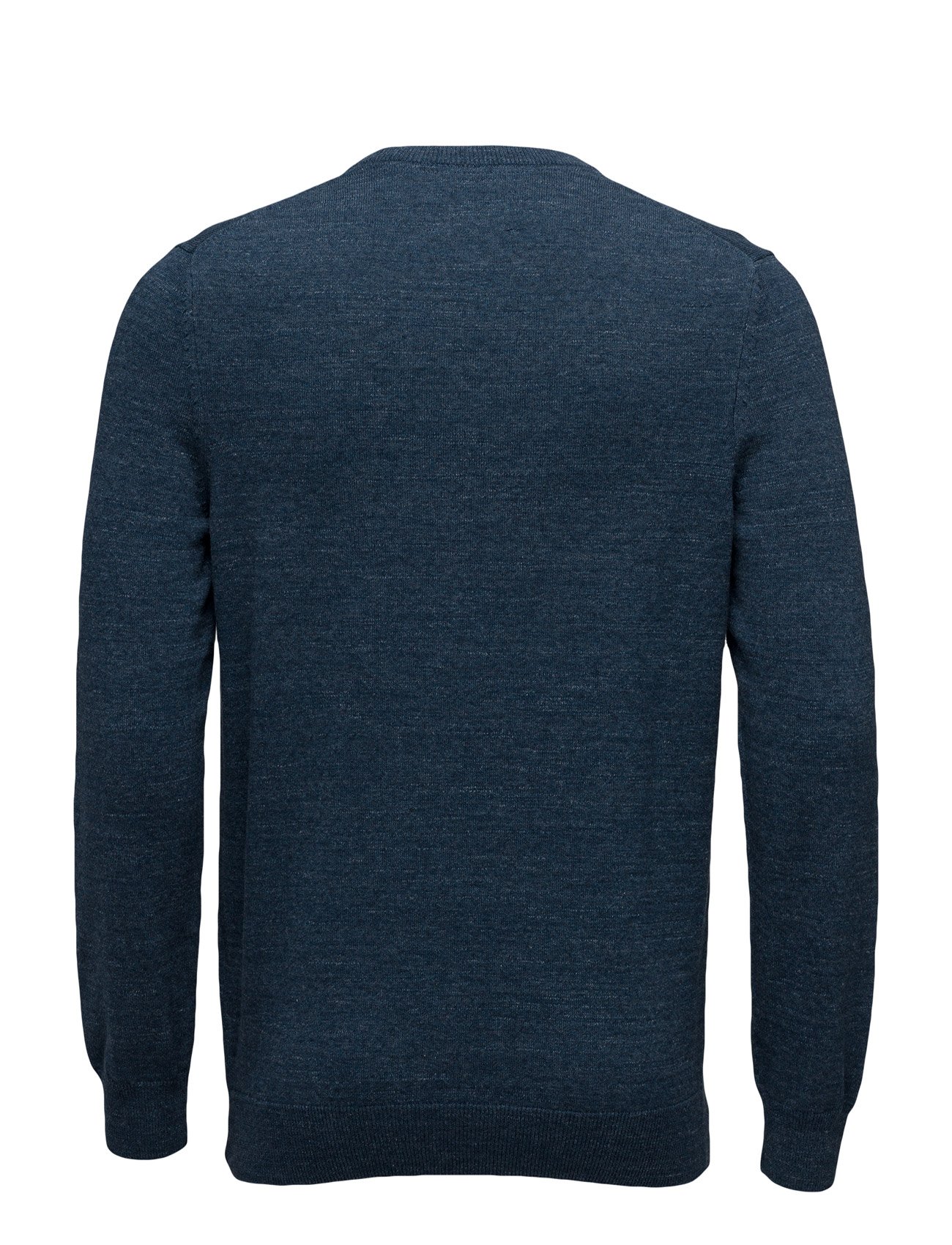 Lyle & Scott - Crew Neck Cotton Linen Jumper - dark navy marl - 3