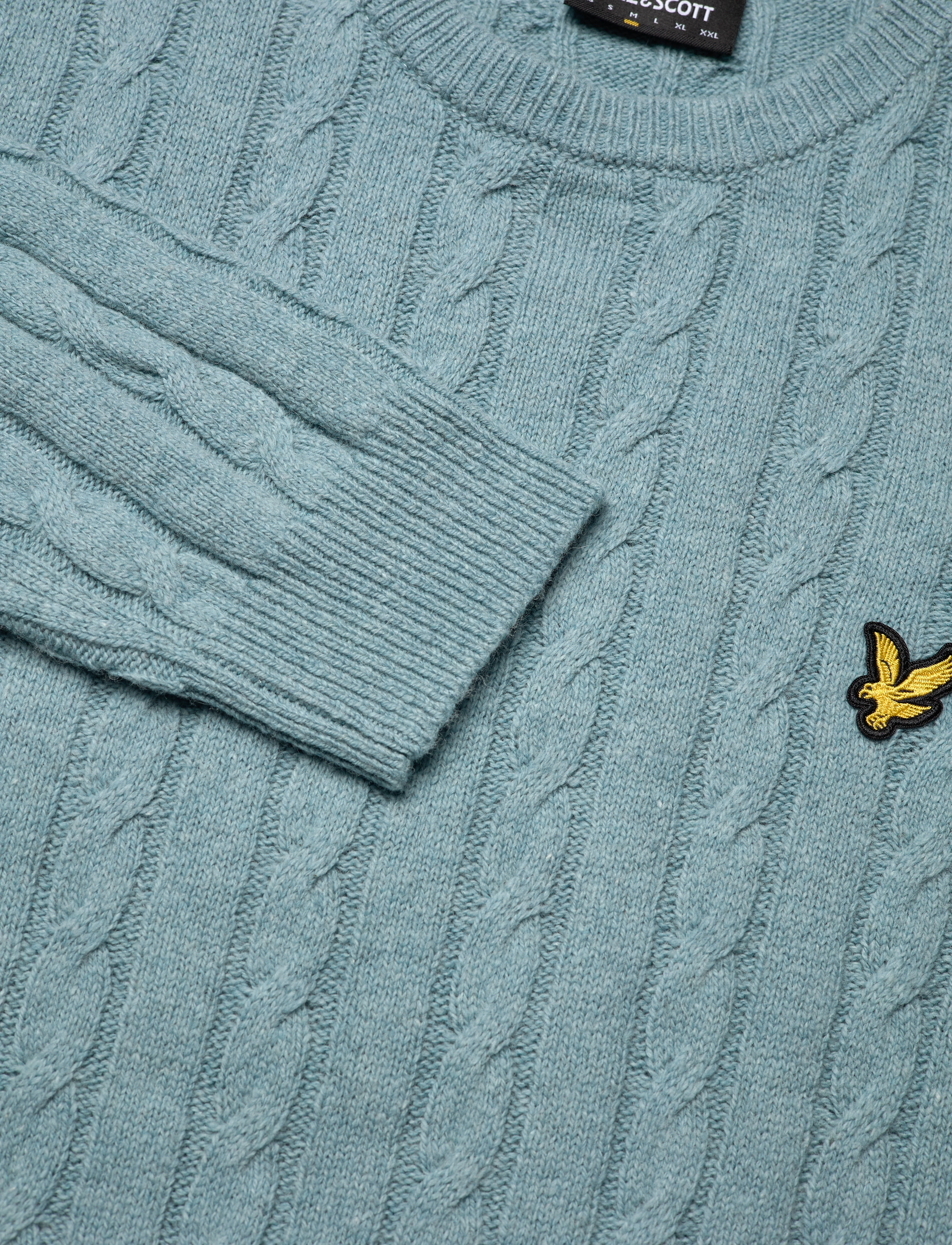 Lyle & Scott - Cable Jumper - away blue marl - 2