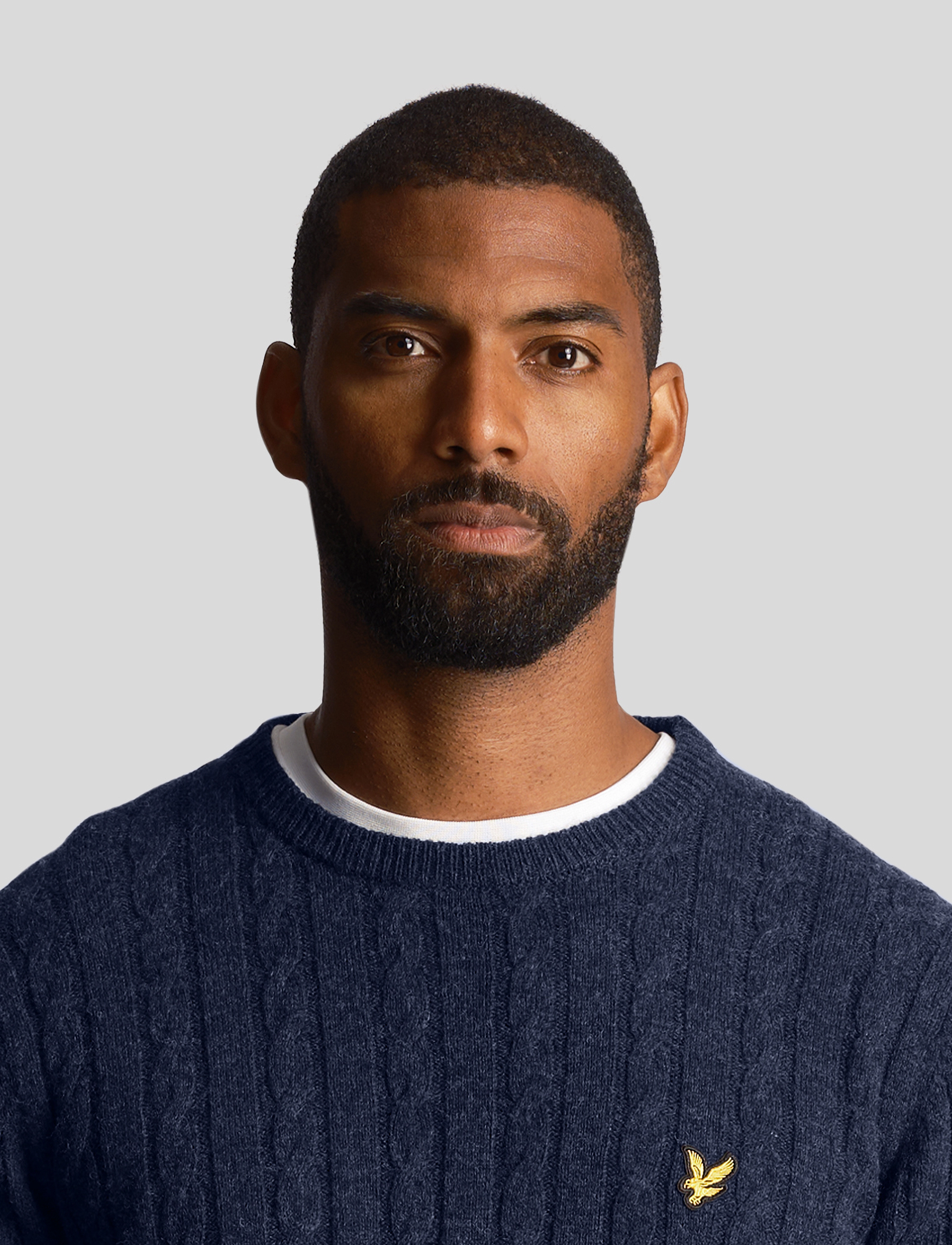 Lyle & Scott - Cable Jumper - dark navy marl - 5