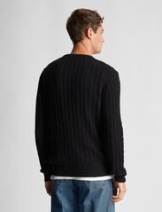 Lyle & Scott - Cable Jumper - basic knitwear - jet black marl - 4