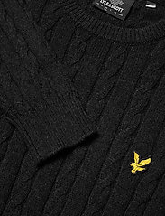 Lyle & Scott - Cable Jumper - basic knitwear - jet black marl - 6