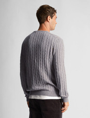 Lyle & Scott - Cable Jumper - pulls col rond - mid grey marl - 4