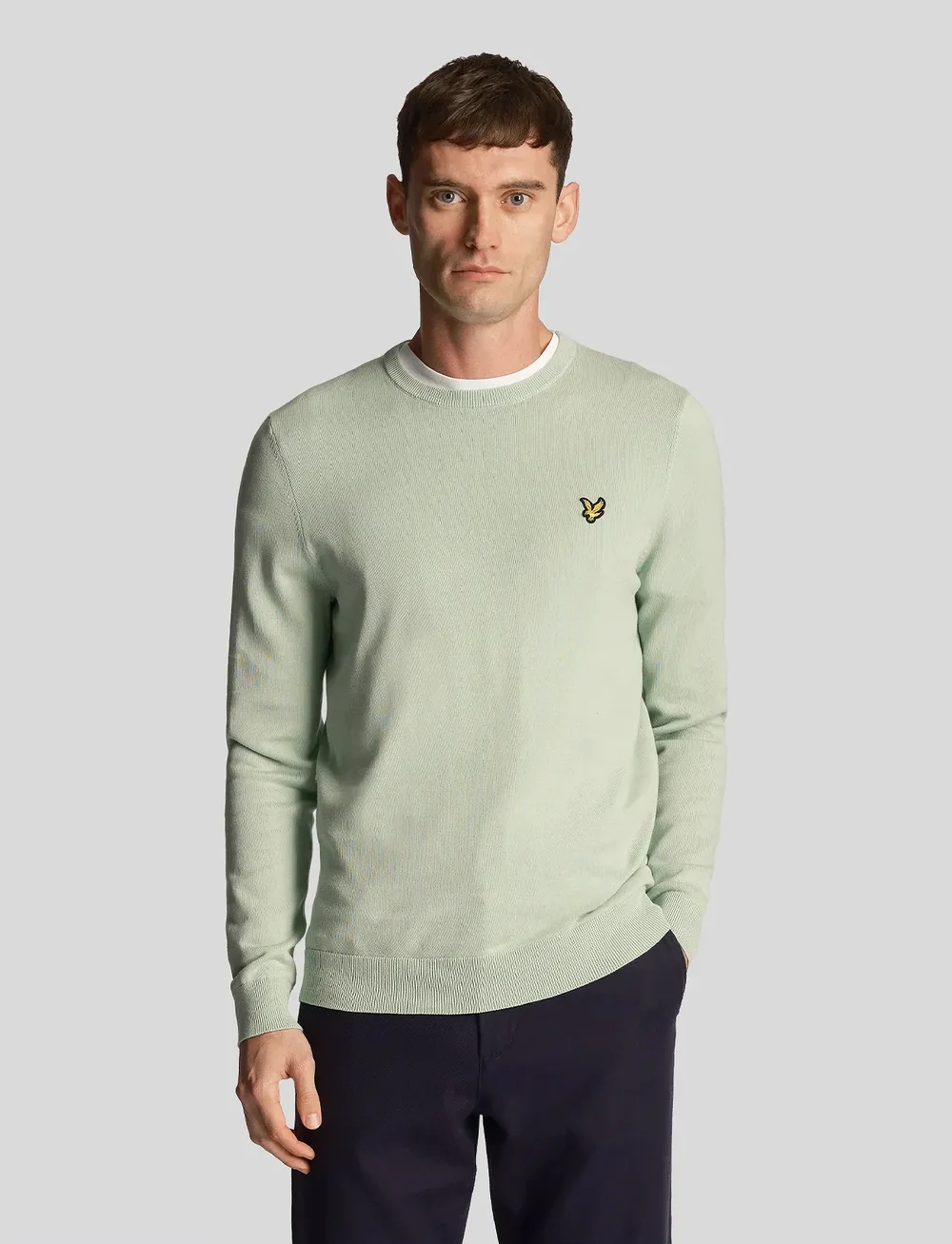 Lyle Scott Cotton Crew Neck Jumper Knitted Round Necks Boozt