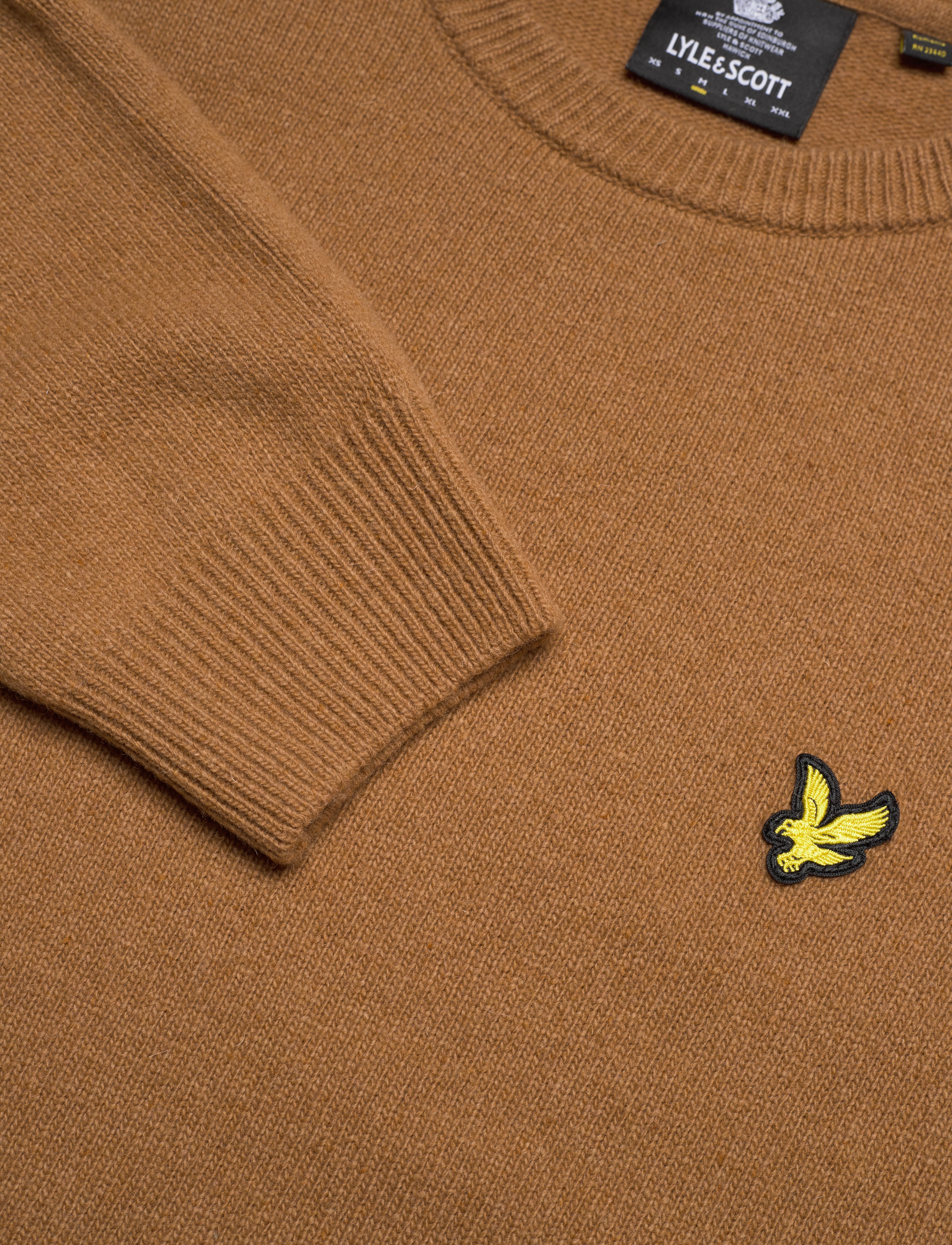 Lyle & Scott - Crew Neck Lambswool Blend Jumper - anniversary gold marl - 2