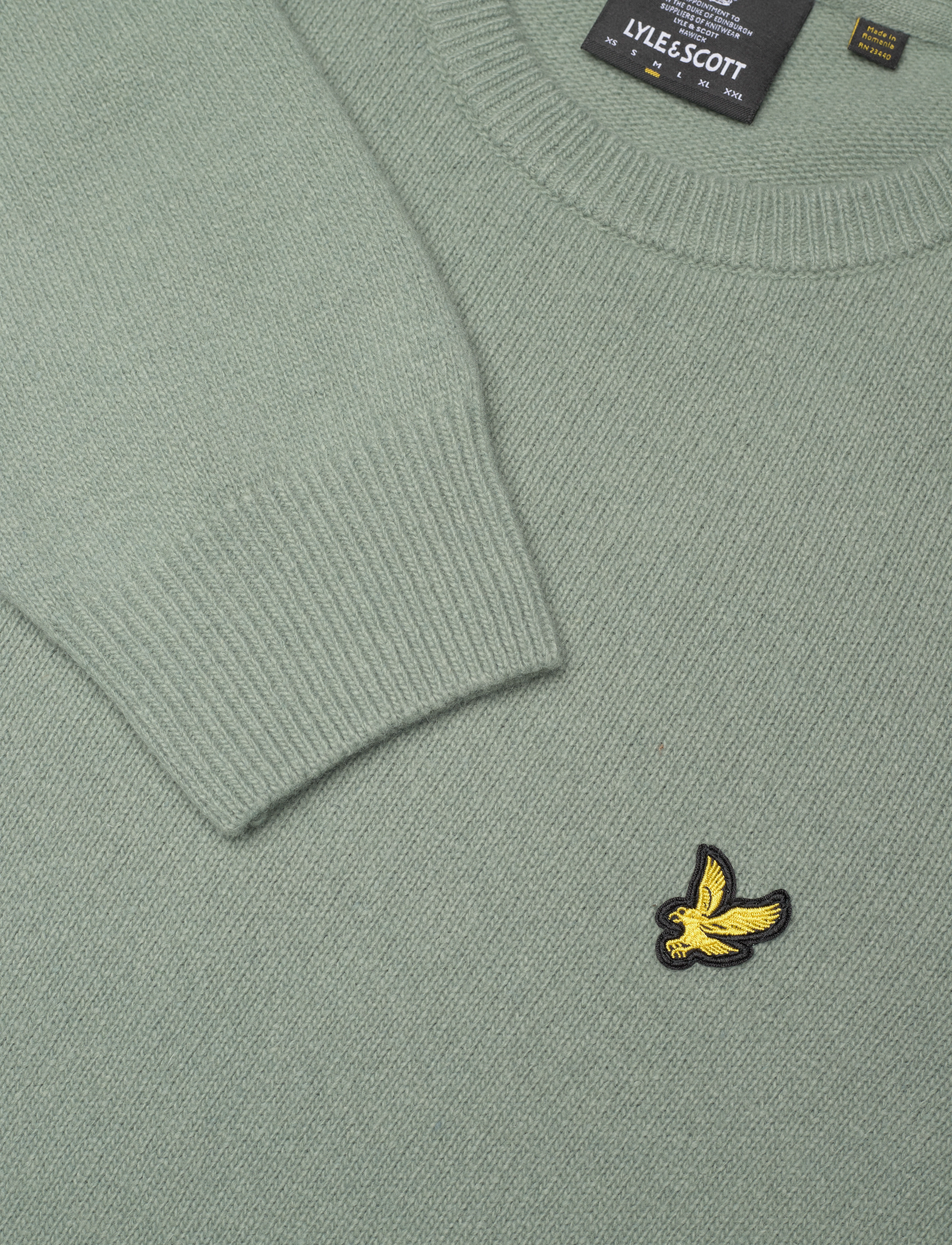 Lyle & Scott - Crew Neck Lambswool Blend Jumper - away blue marl - 2