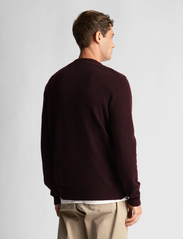 Lyle & Scott - Crew Neck Lambswool Blend Jumper - basic knitwear - burgundy marl - 4
