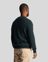 Lyle & Scott - Crew Neck Lambswool Blend Jumper - basic knitwear - dark green marl - 4